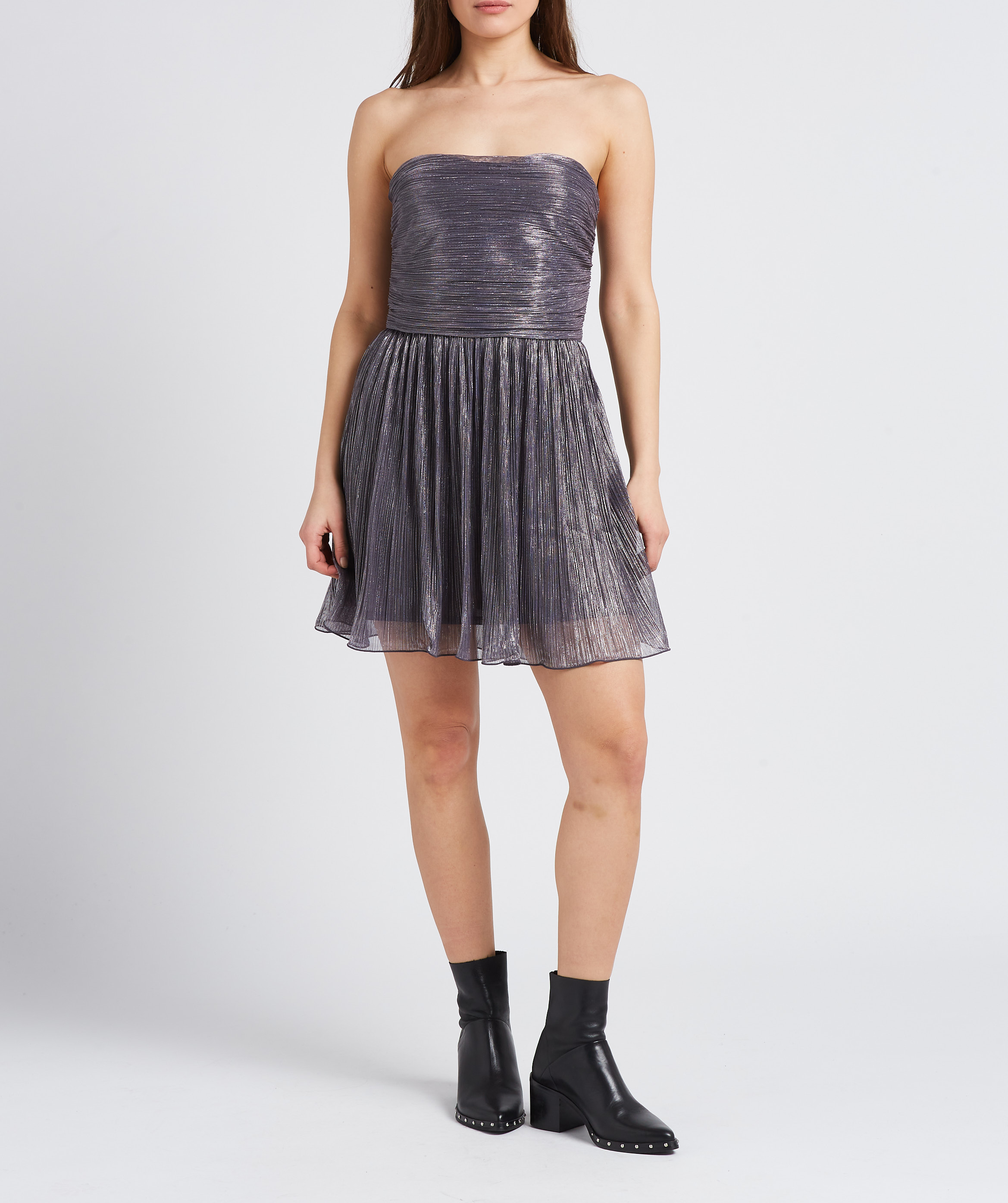 Short sleeveless tulle dress MAX&Co. Grey