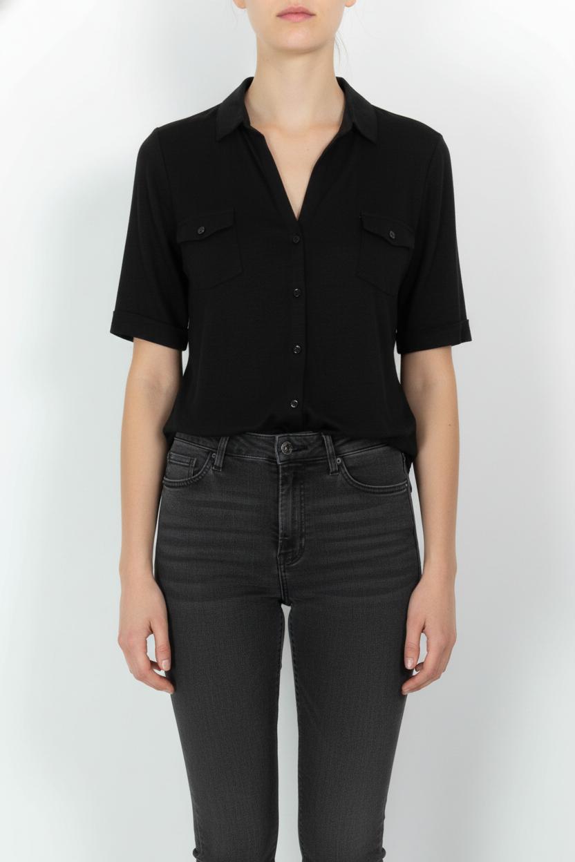 Shirt MAJESTIC FILATURES - SECONDE MAIN Black