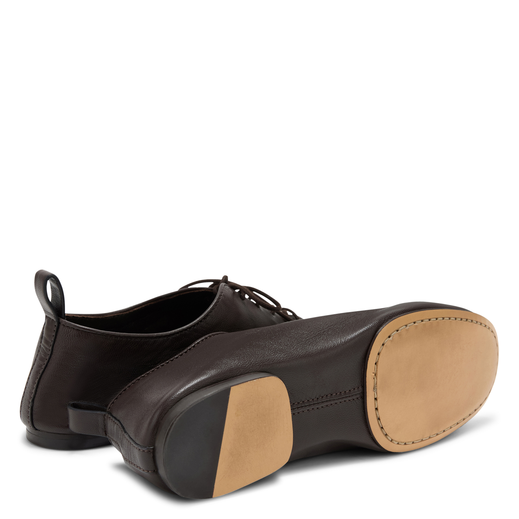 Lederschn&uuml;rschuhe SOEUR Braun