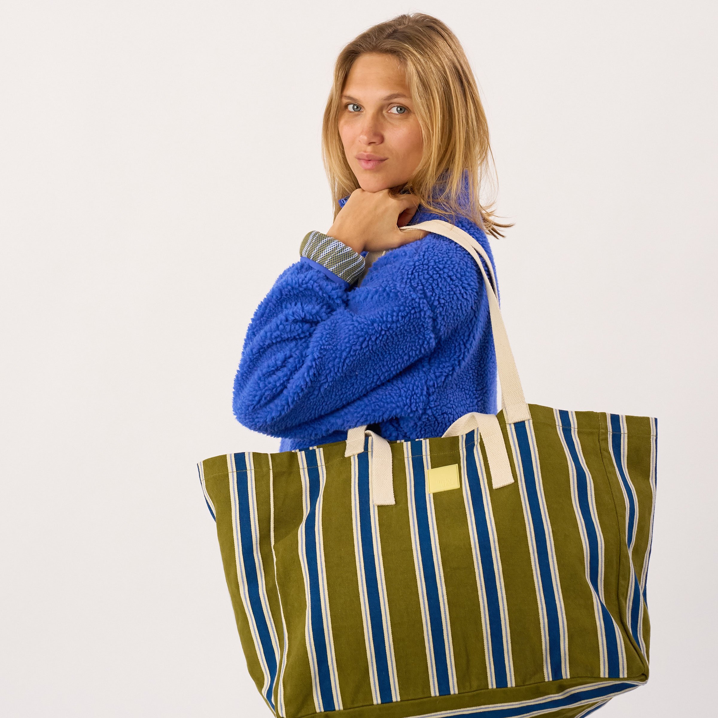 Organic cotton tote bag | Khaki BILLYBELT Women