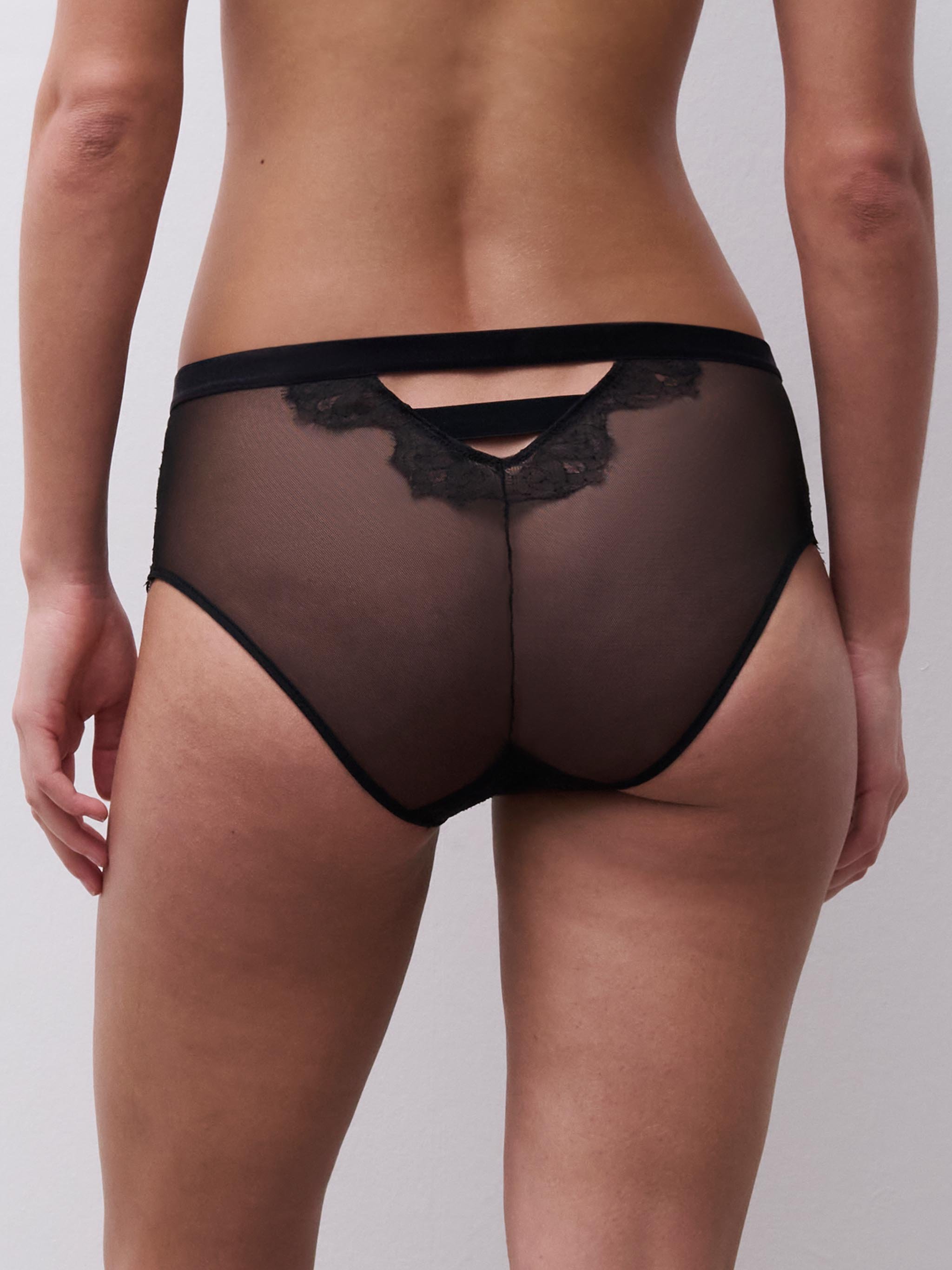 High-waisted panties CHANTELLE X Black