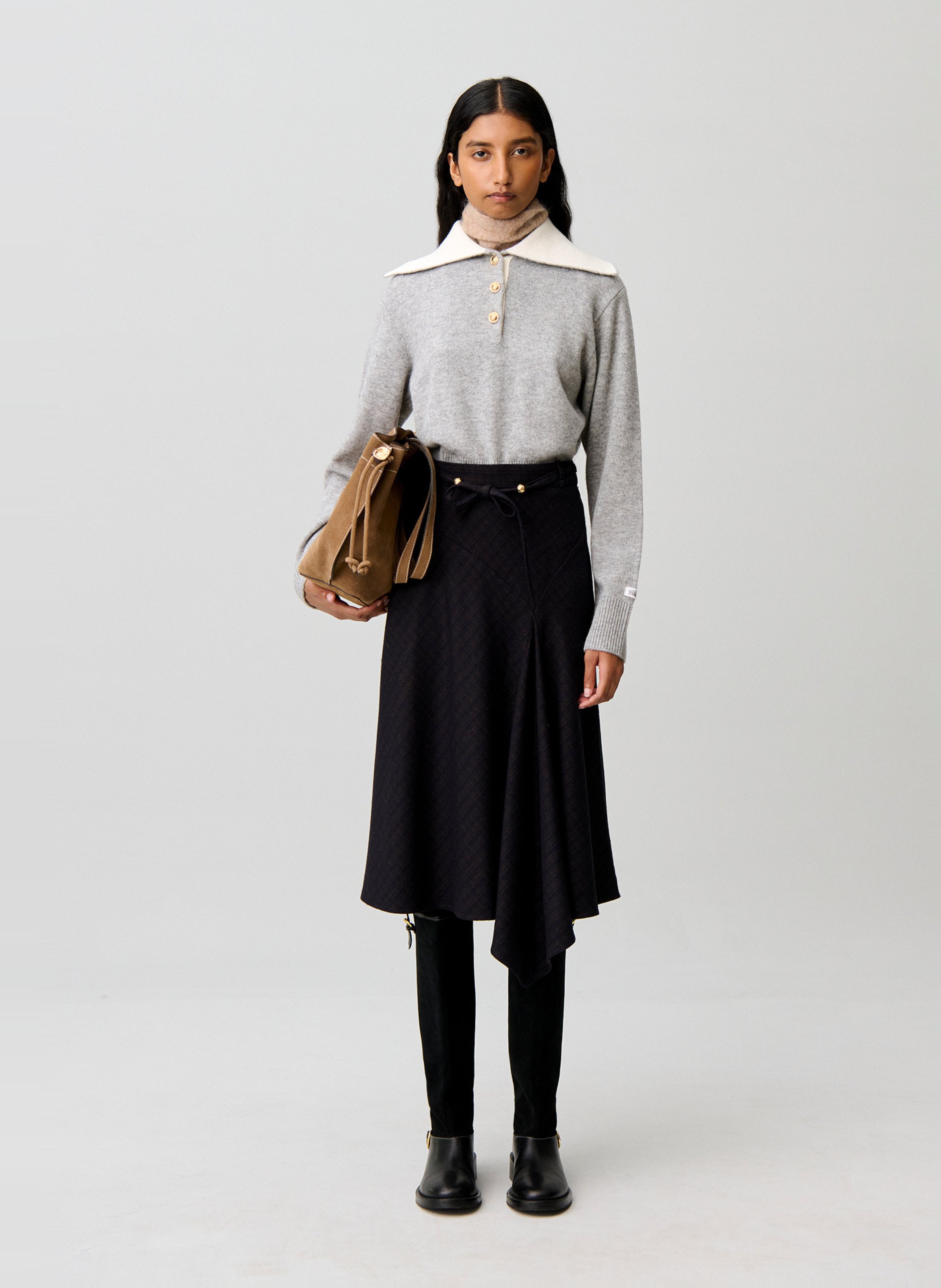 Ausgestellter Midirock mit Print CLAUDIE PIERLOT Mehrfarbig