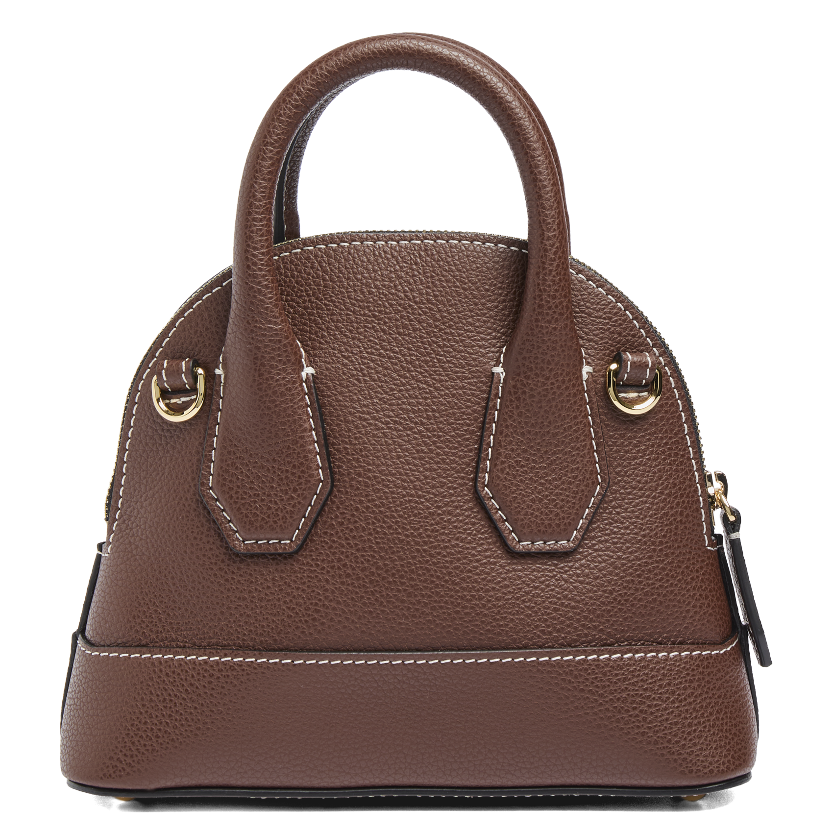 Kleine effen schoudertas van korrelig leer | Bruin LANCEL Dames