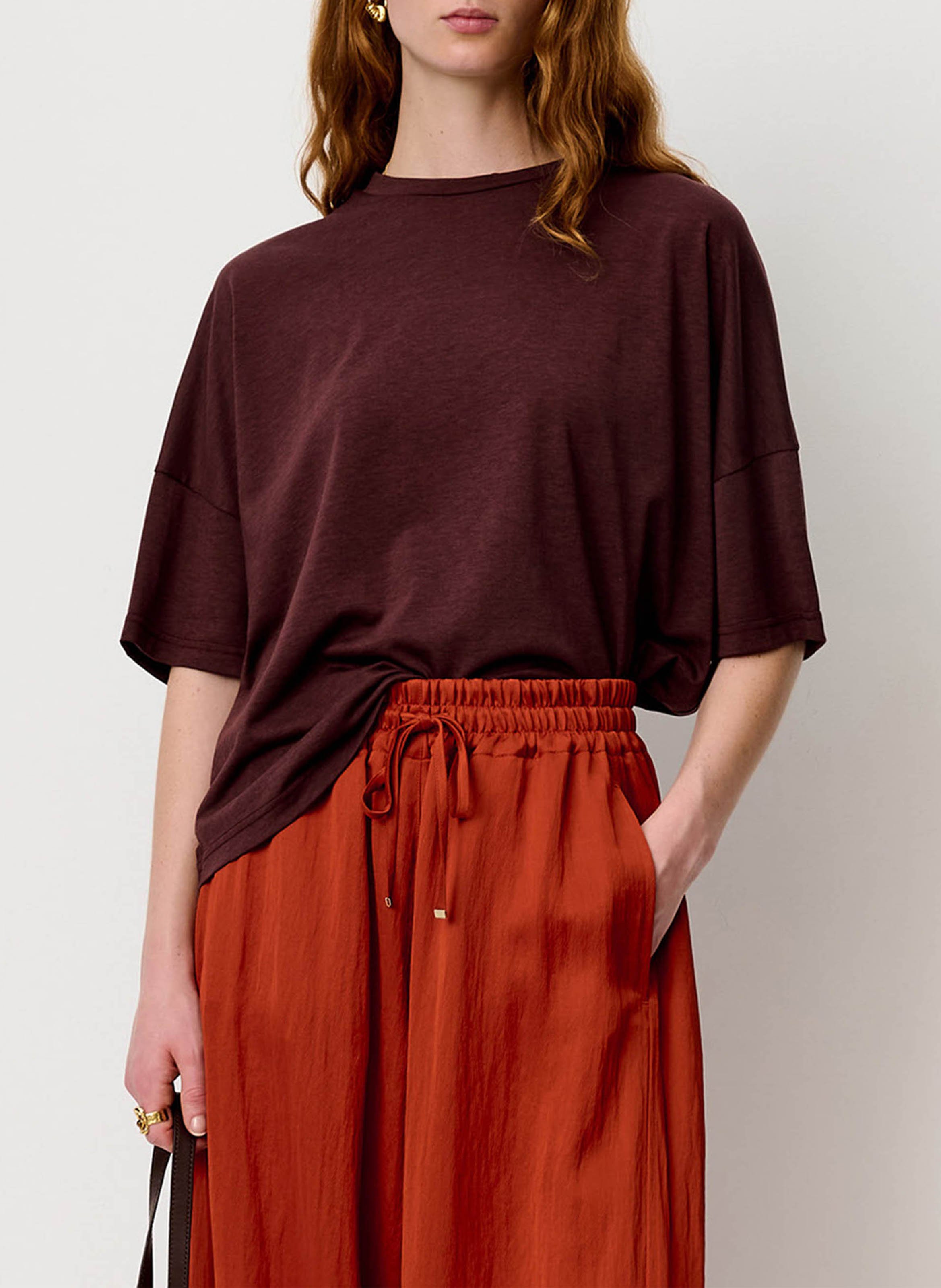 Round-neck oversized T-shirt SESSUN