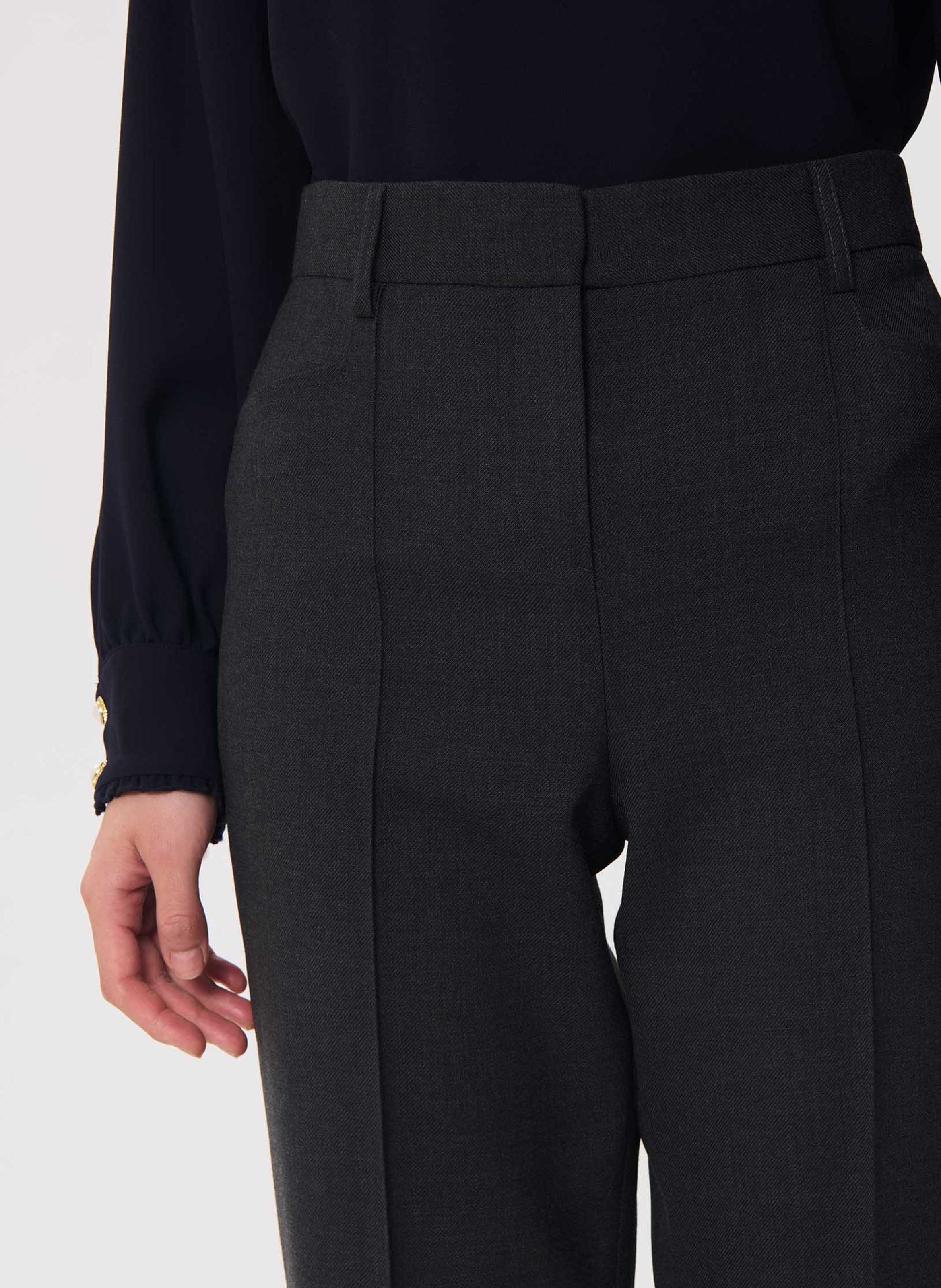 Pantalon tailleur flare uni TARA JARMON Gris