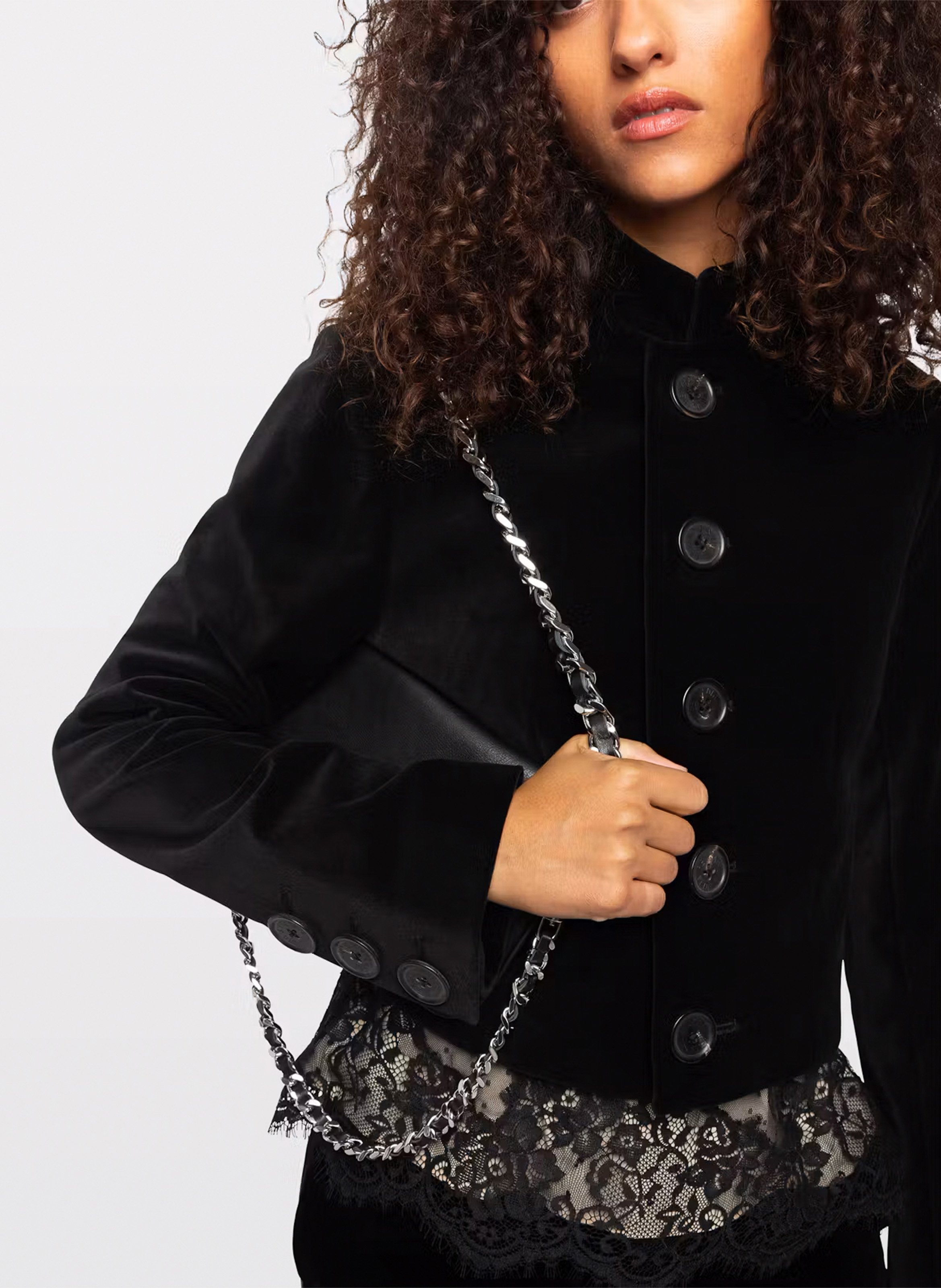 Baumwolljacke mit Stehkragen ZADIG&VOLTAIRE Schwarz
