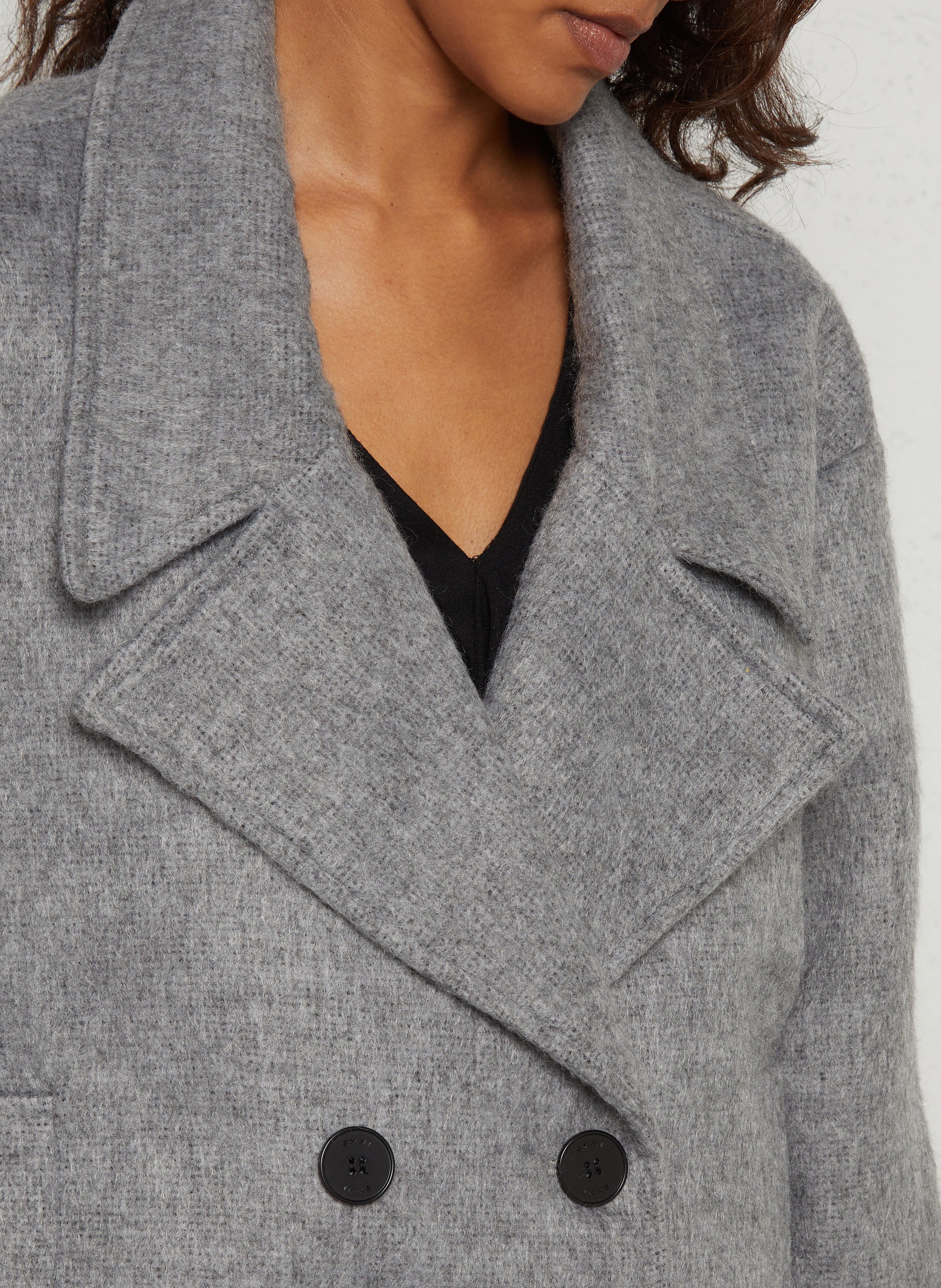 Faux fur jacket IKKS Grey
