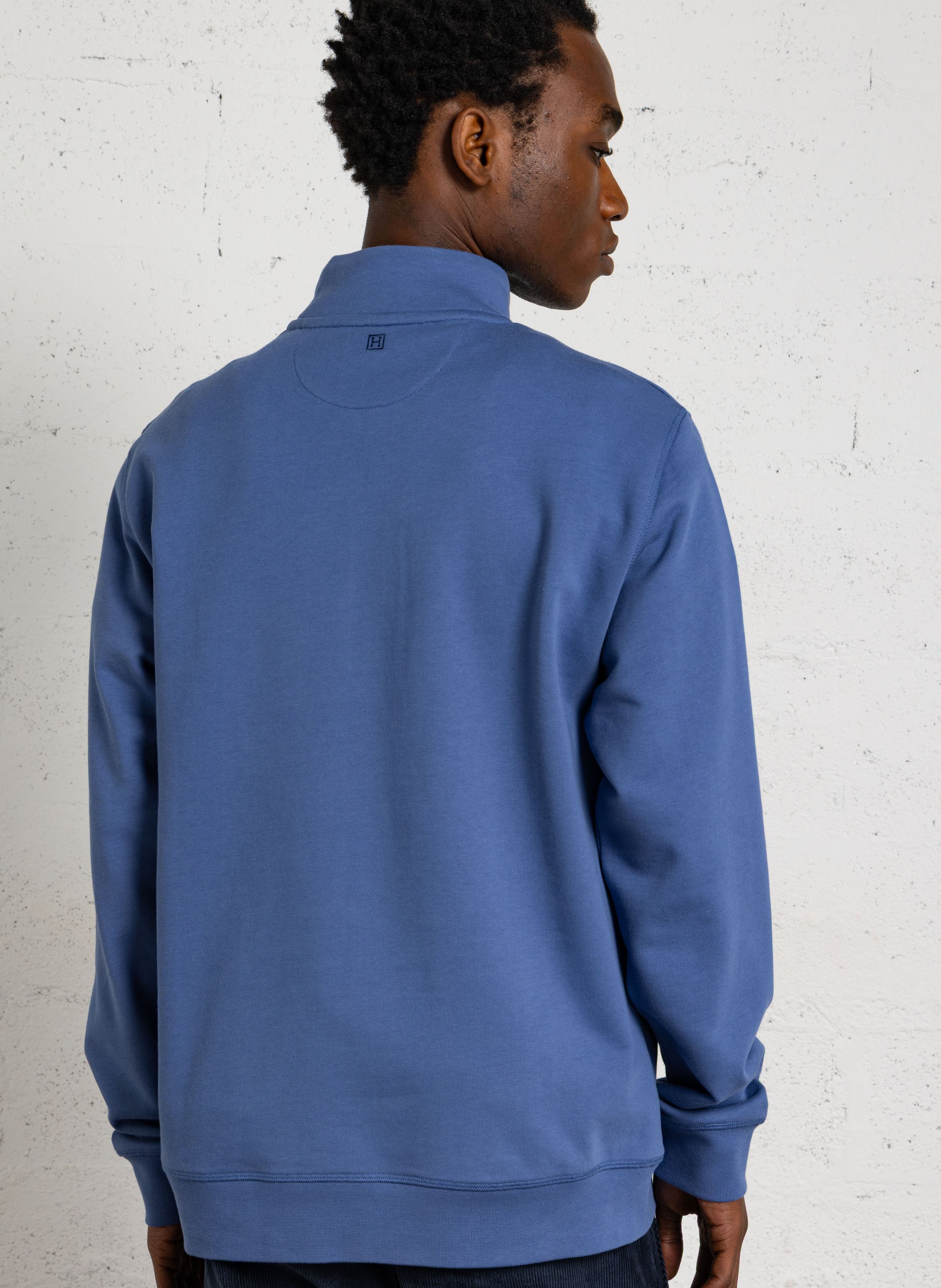 Sweat en coton HACKETT Bleu