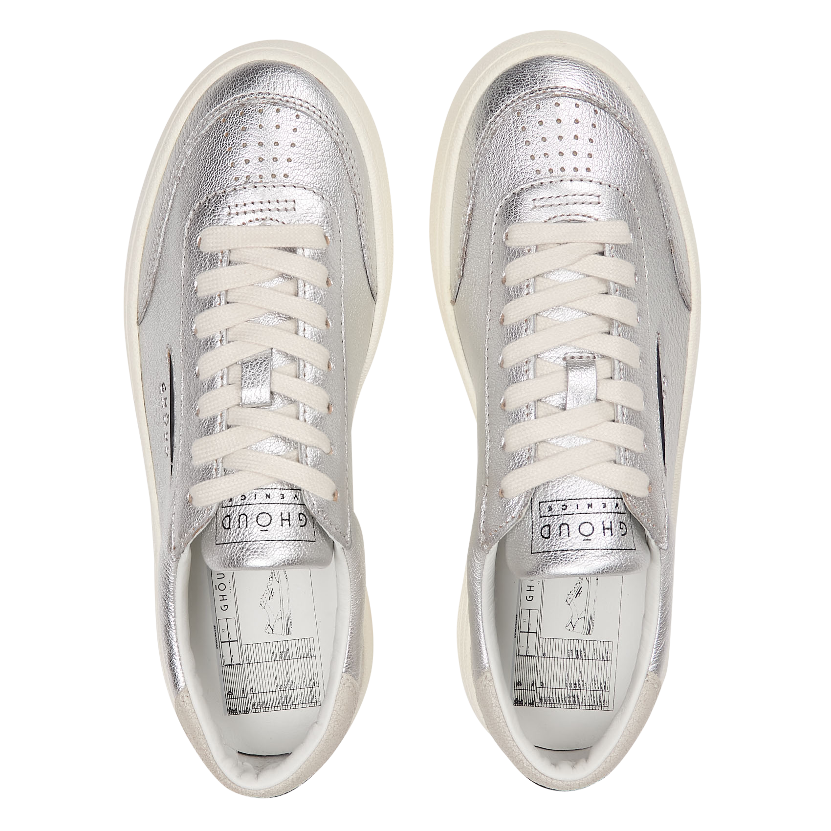 Lage, leren sneakers GHOUD VENICE Grijs