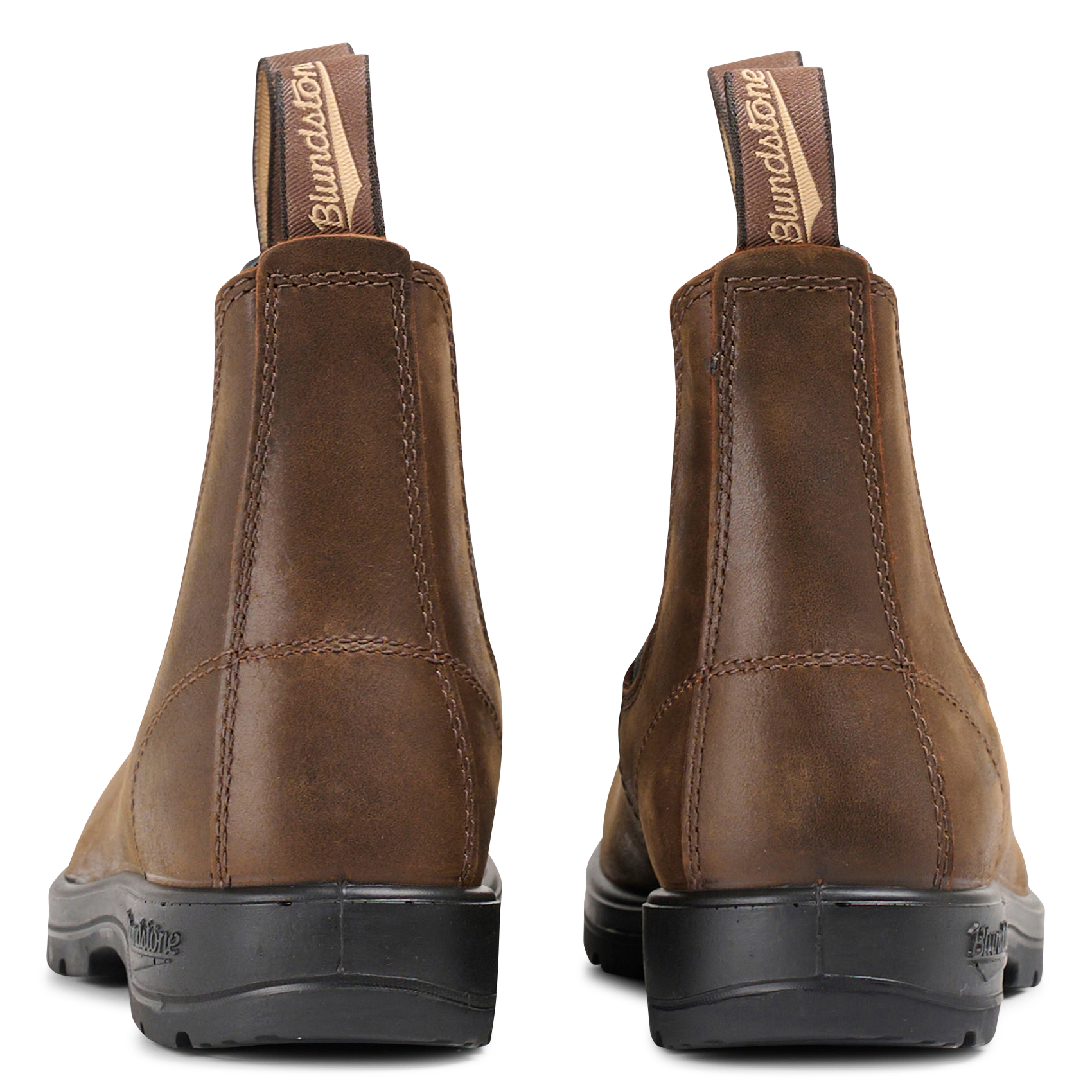 Mixed leather ankle boots BLUNDSTONE Brown