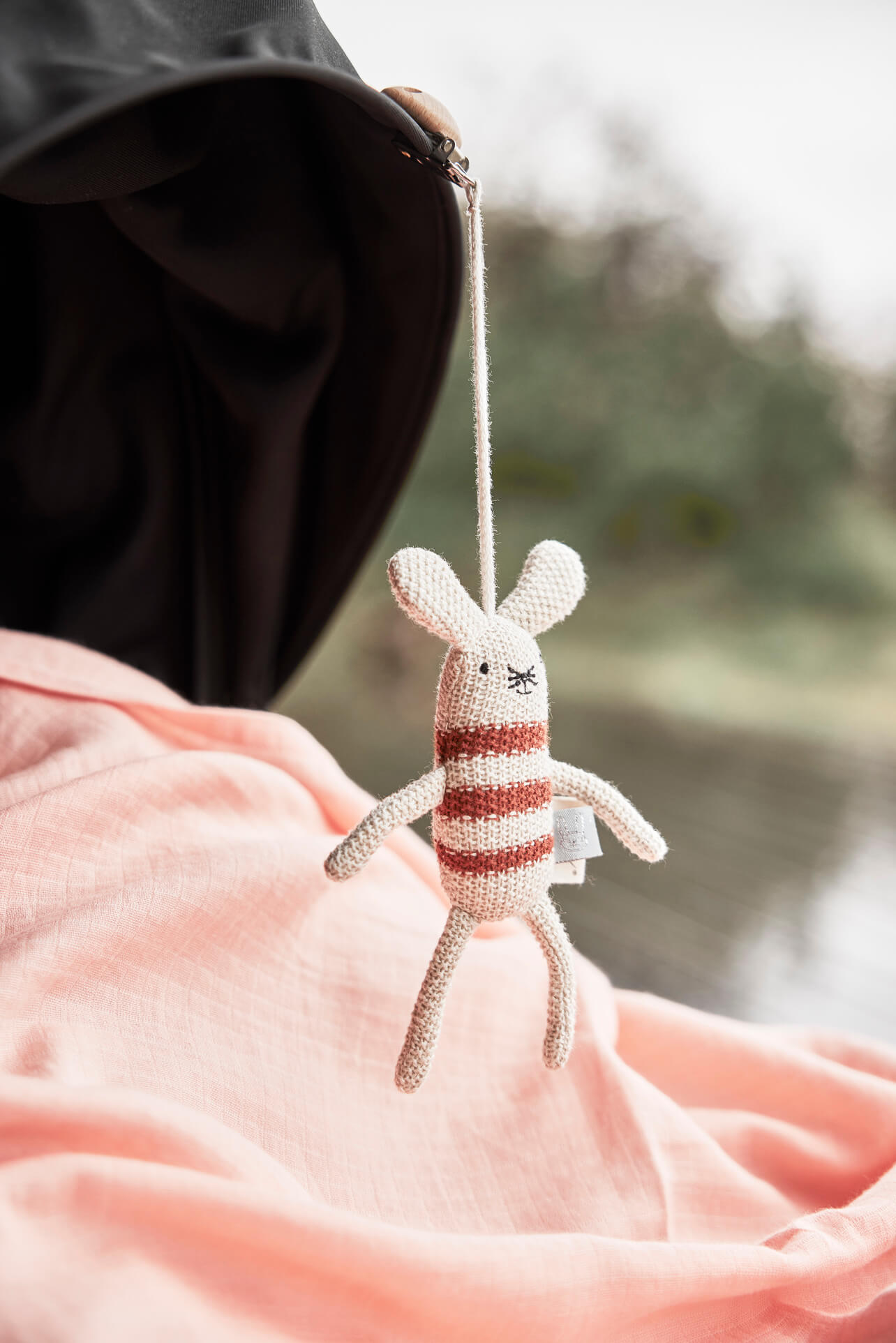 Cotton set of 2 muslin cloths OYOY LIVING DESIGN Brown