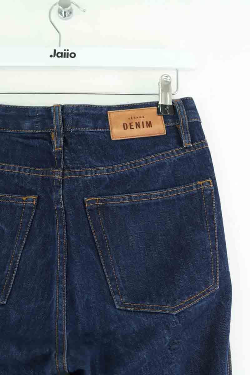 Cotton straight jeans SEZANE - Seconde main Blue