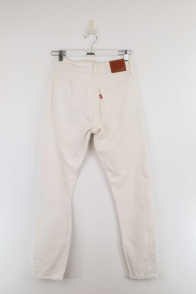 Cotton skinny jeans LEVI'S - Seconde main White