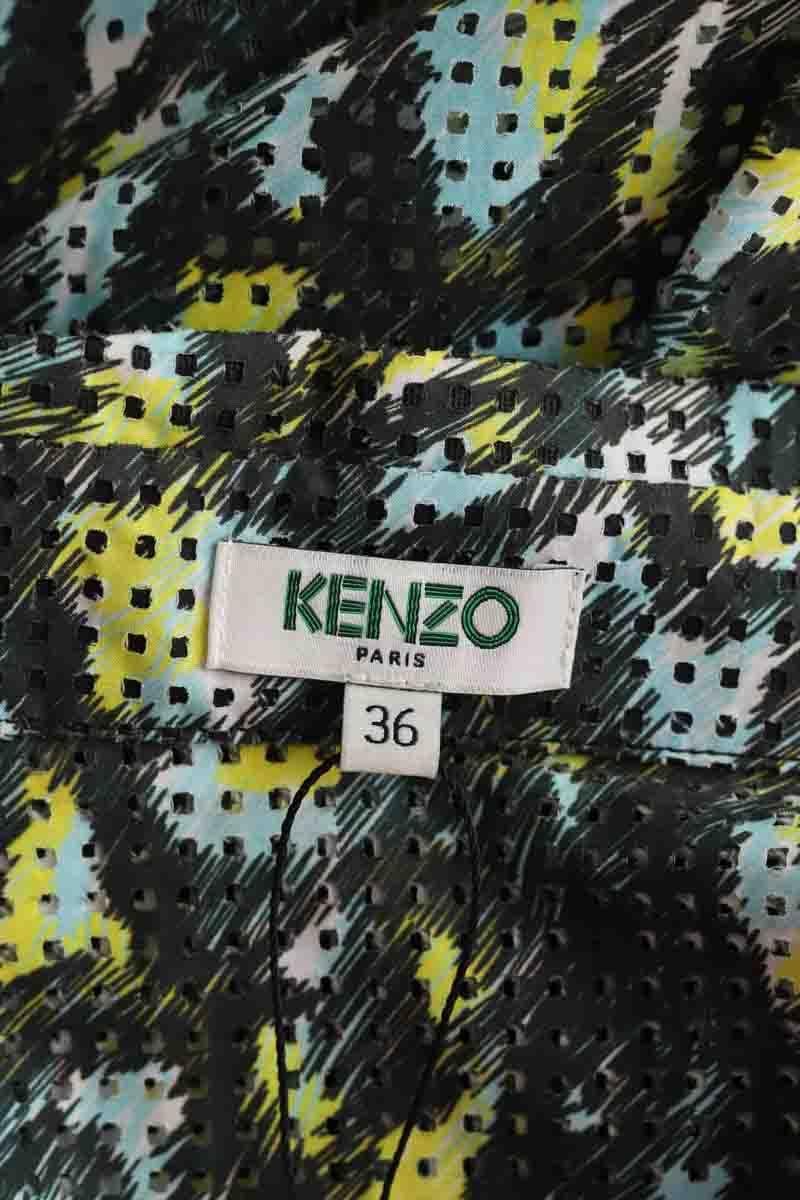 Cotton dress KENZO - SECONDE MAIN Green