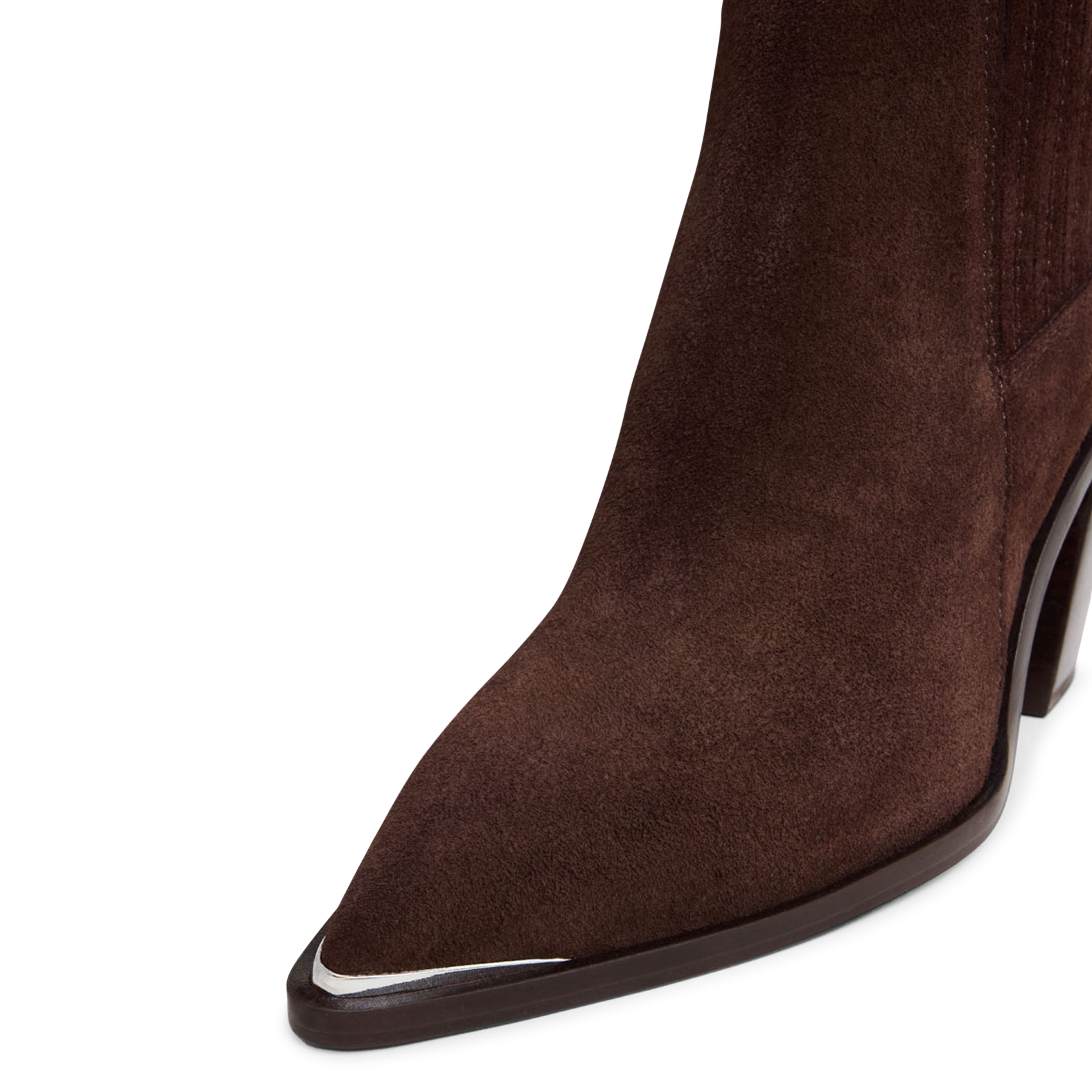 Pointed-toe leather calf boots JONAK Brown