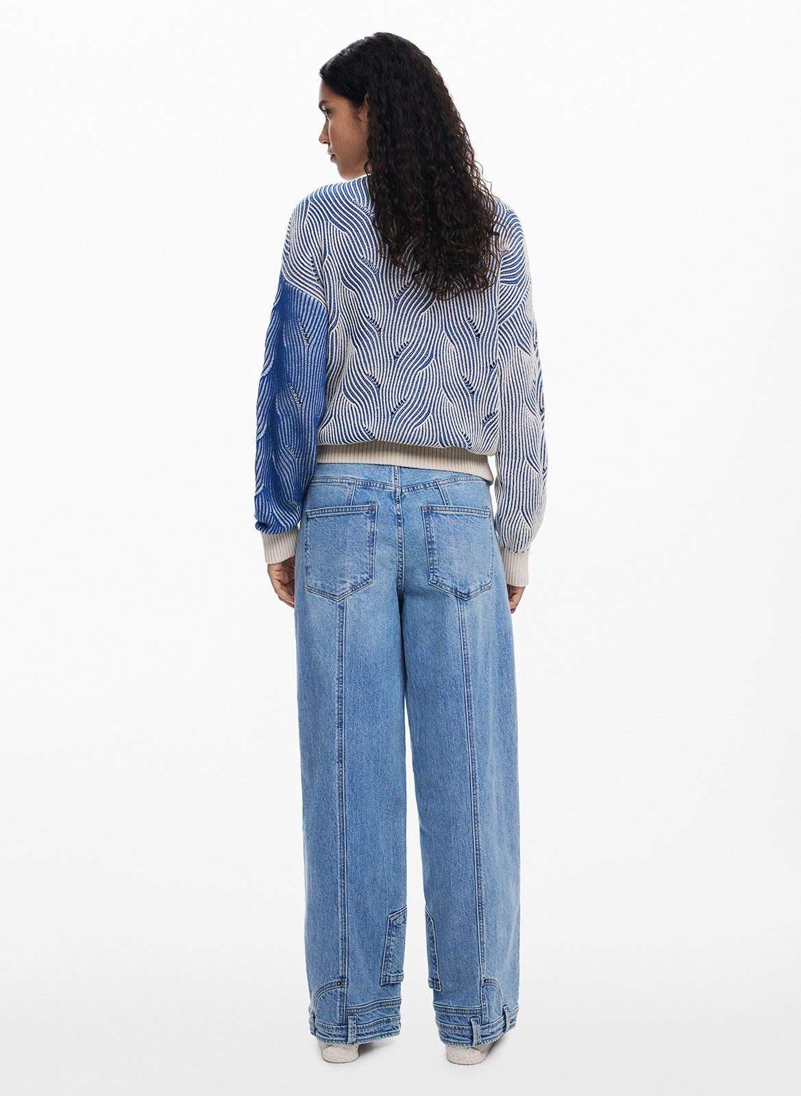 Cardigan con stampa in rilievo DESIGUAL Blu