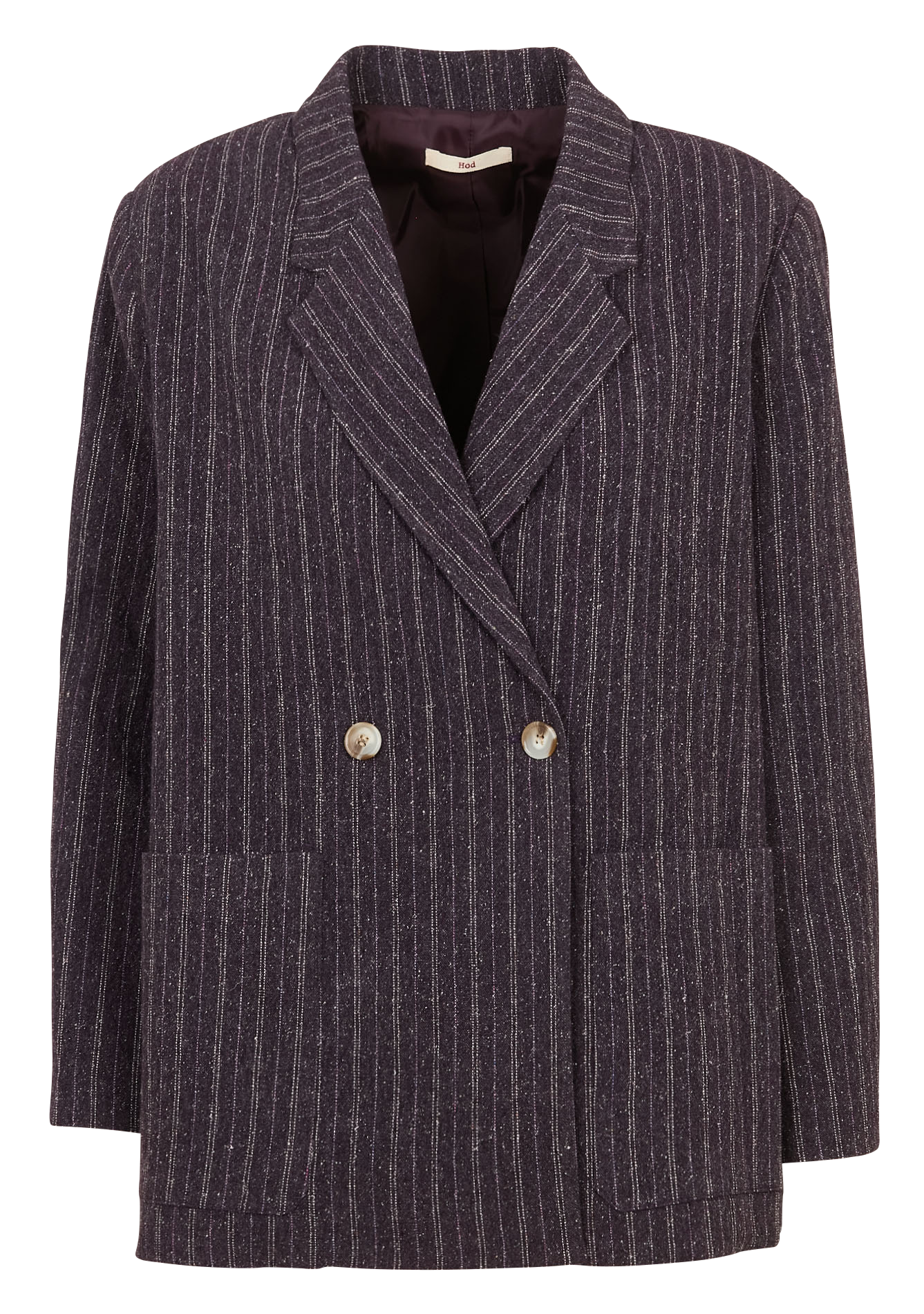 Veste oversize col tailleur rayée HOD PARIS Violet