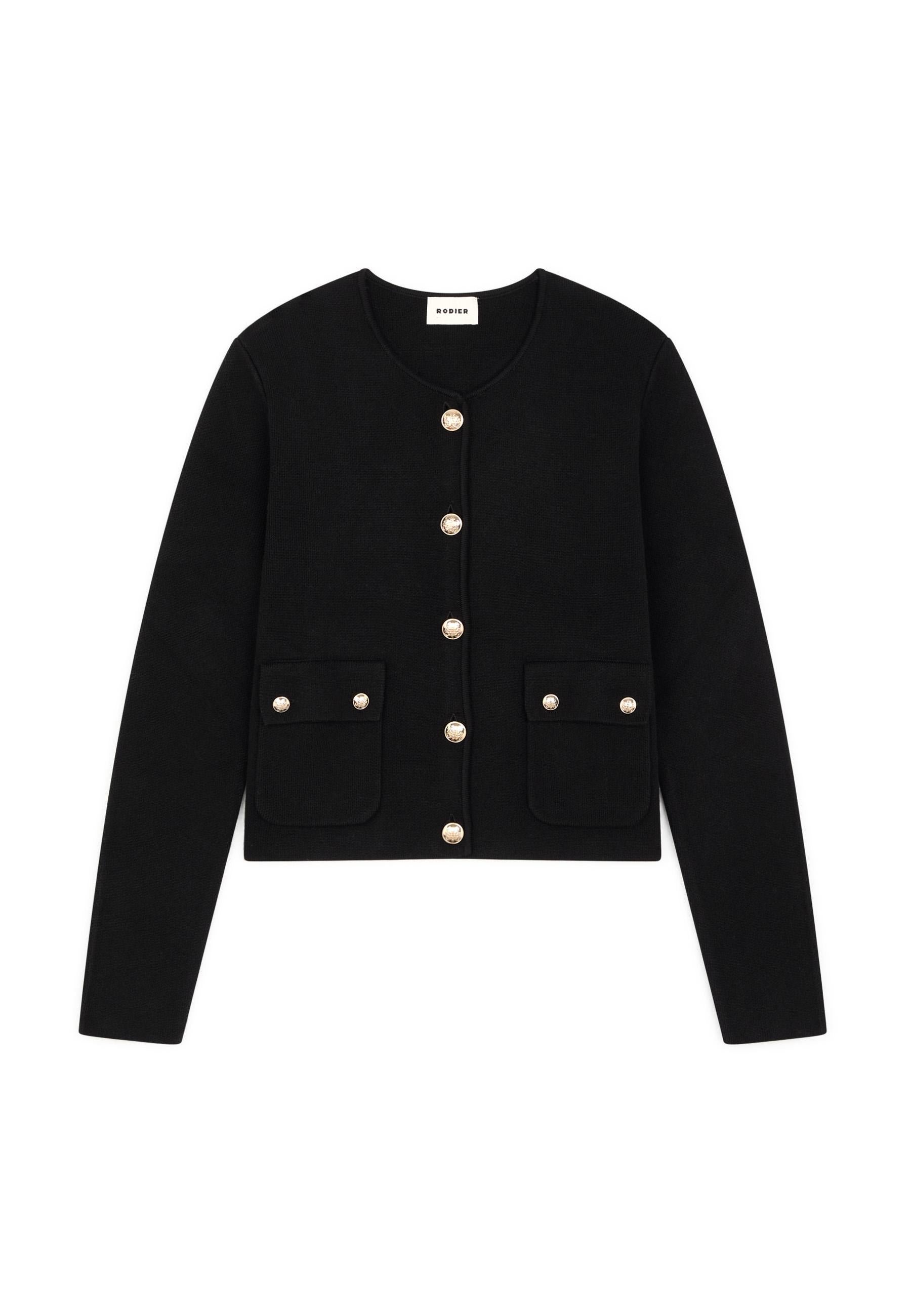Short double-faced knit jacket RODIER Black
