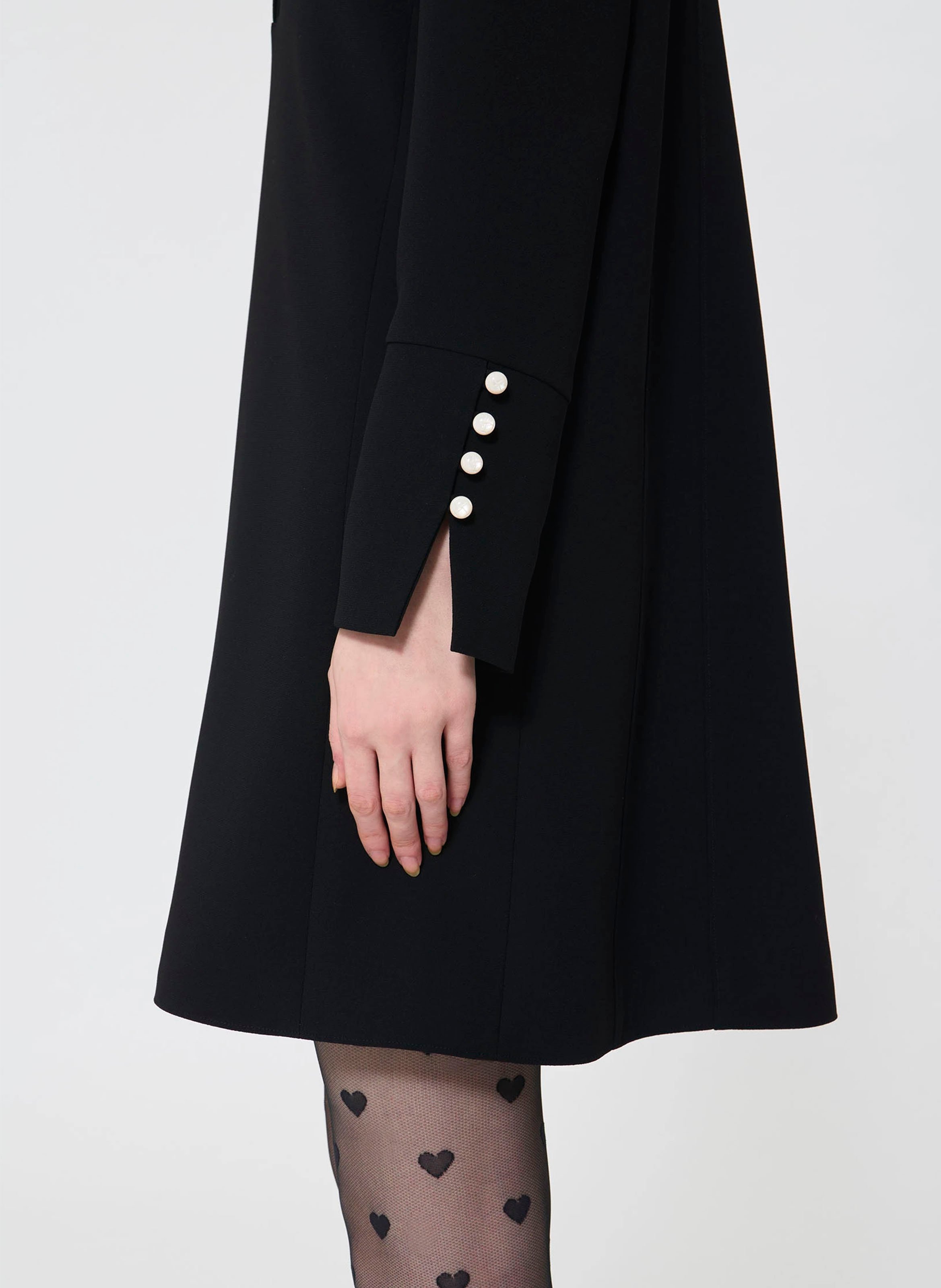 Abito corto diritto unito TARA JARMON Nero