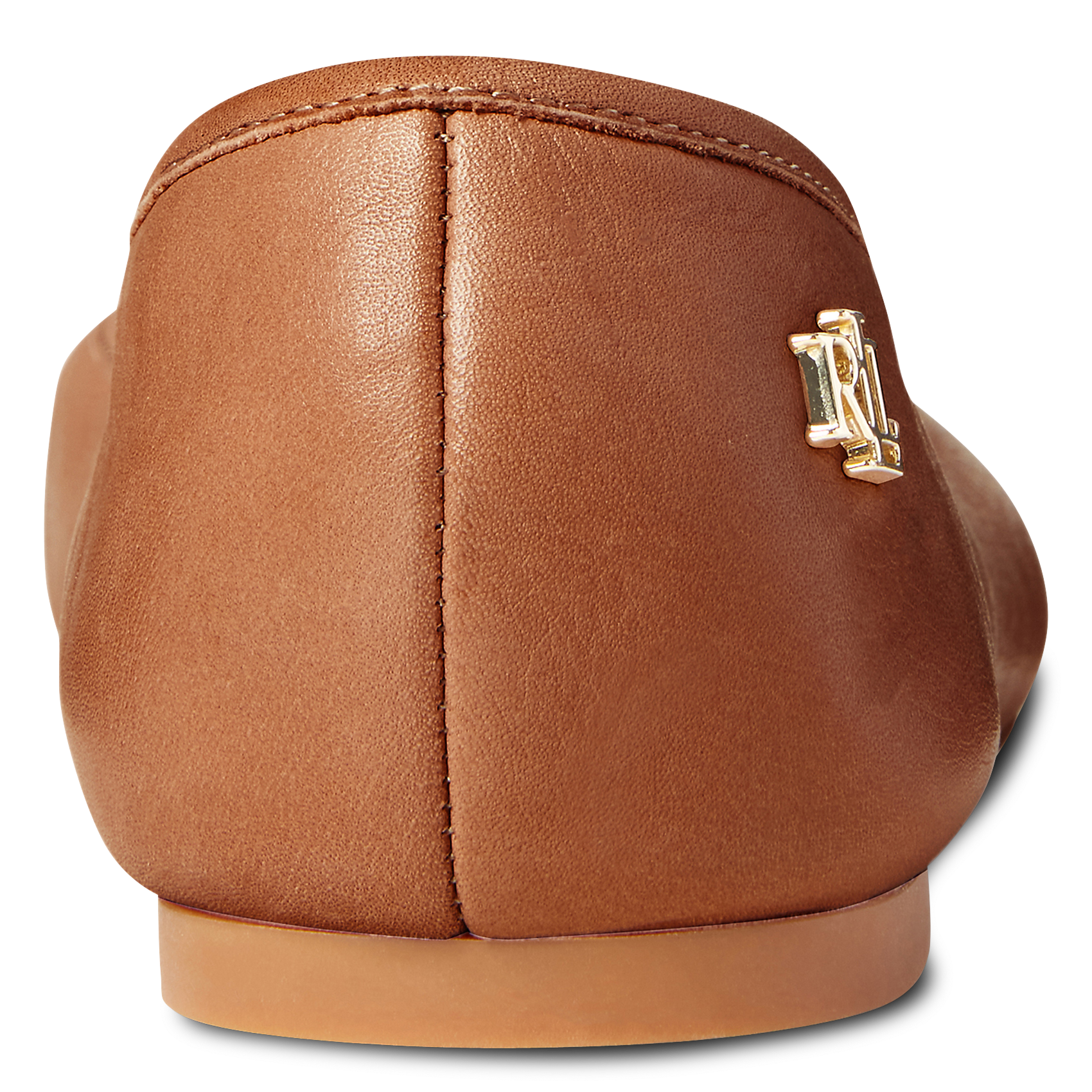 Effen leren ballerina's POLO RALPH LAUREN Bruin