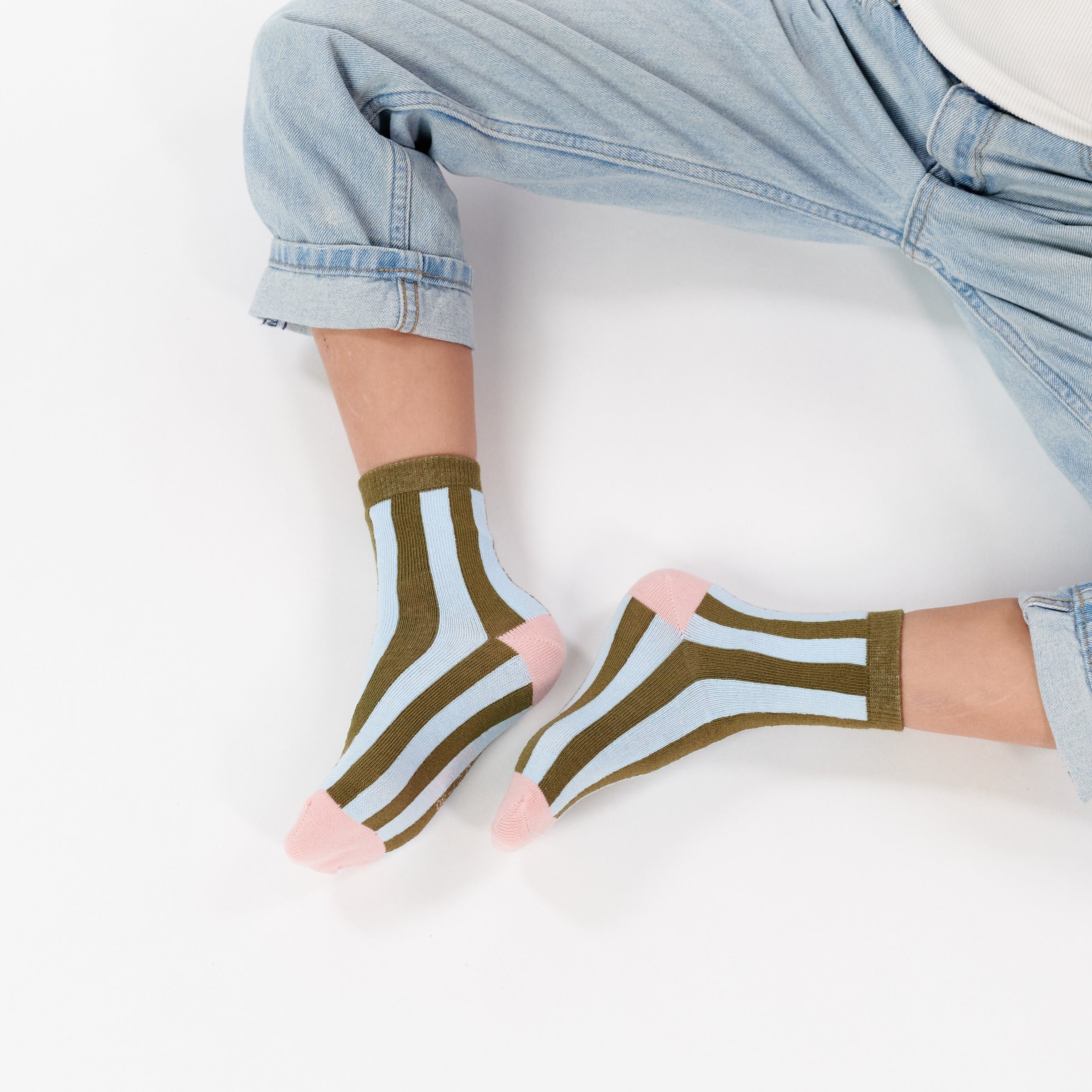 Striped socks BILLYBELT Green