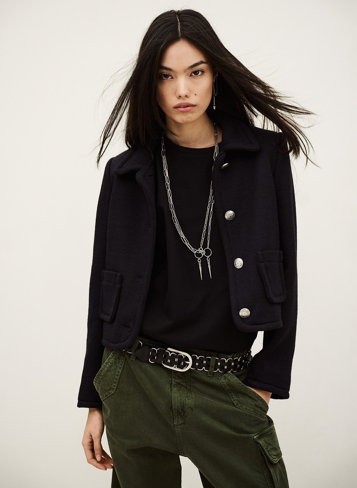 Veste col classique  BA&SH Bleu