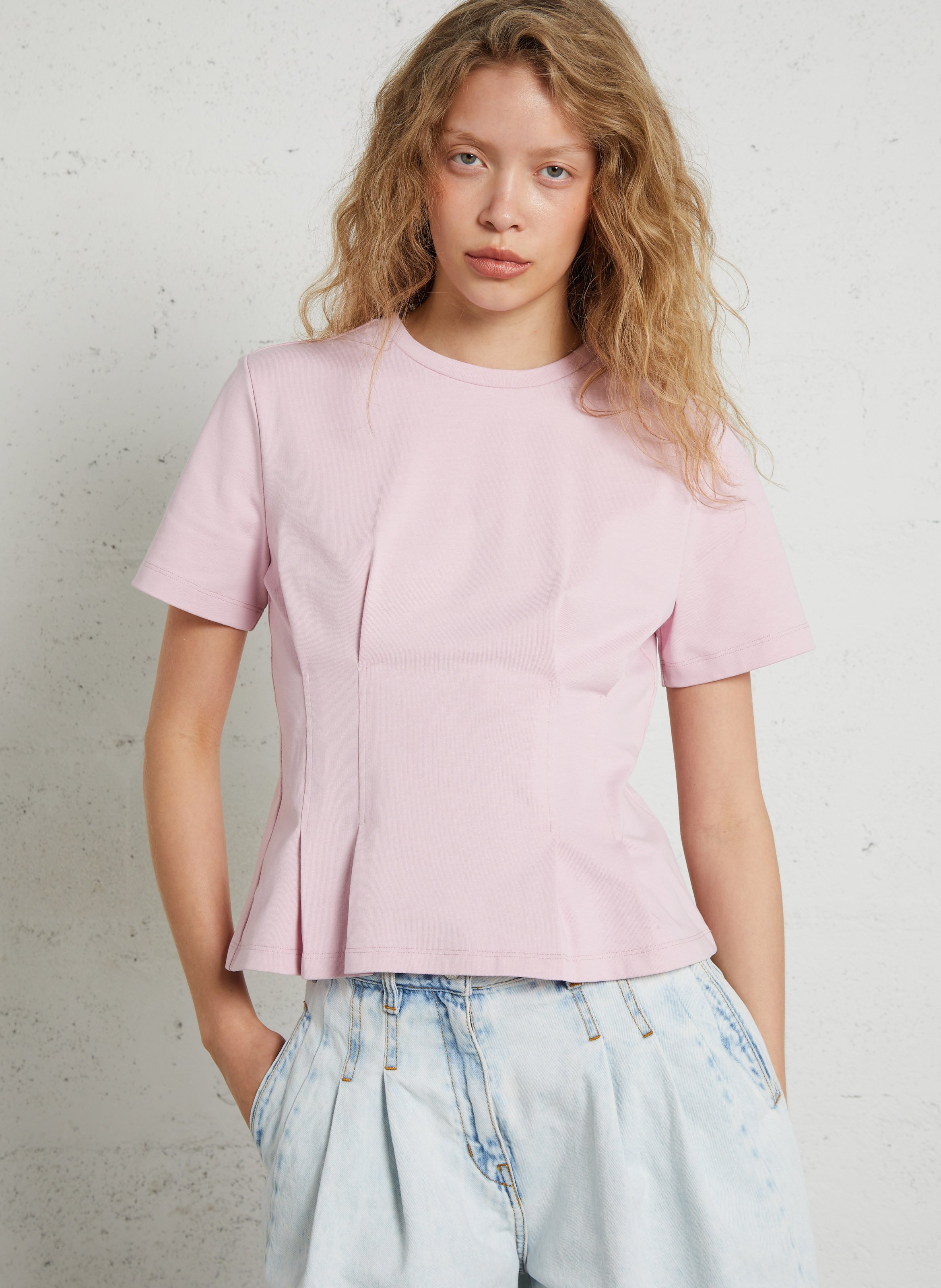 Getailleerd T-shirt van katoen BERENICE