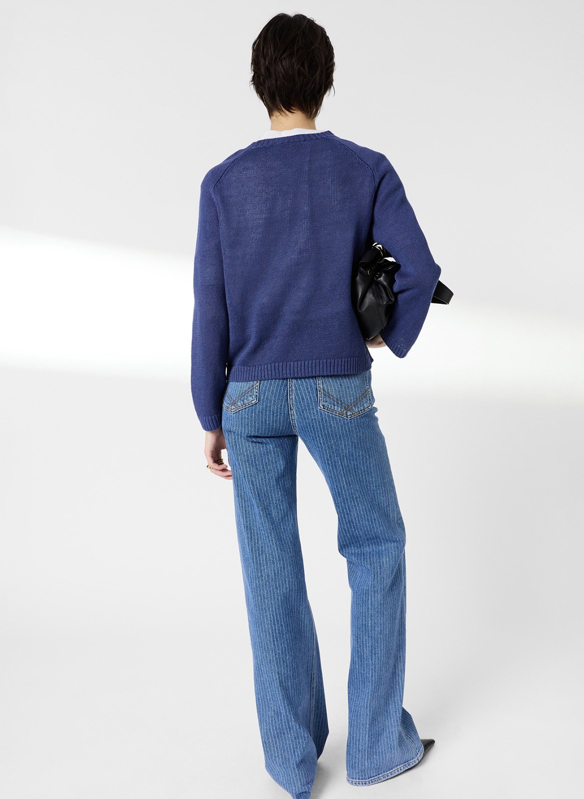 Linnen trui met ronde hals GERARD DAREL Blauw