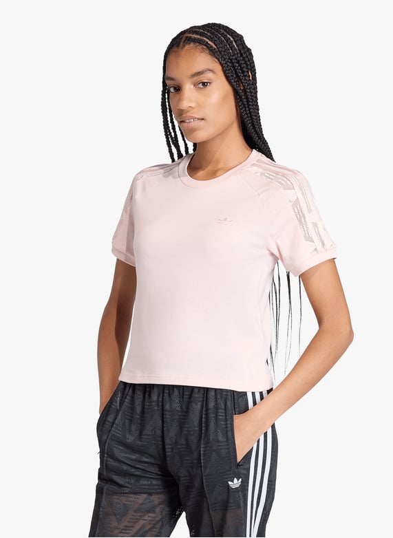 Fitted Round Neck Cotton T Shirt Pink Adidas Women Place Des Tendances fitted-round-neck-cotton-t-shirt-pink-adidas-women-place-des-tendances