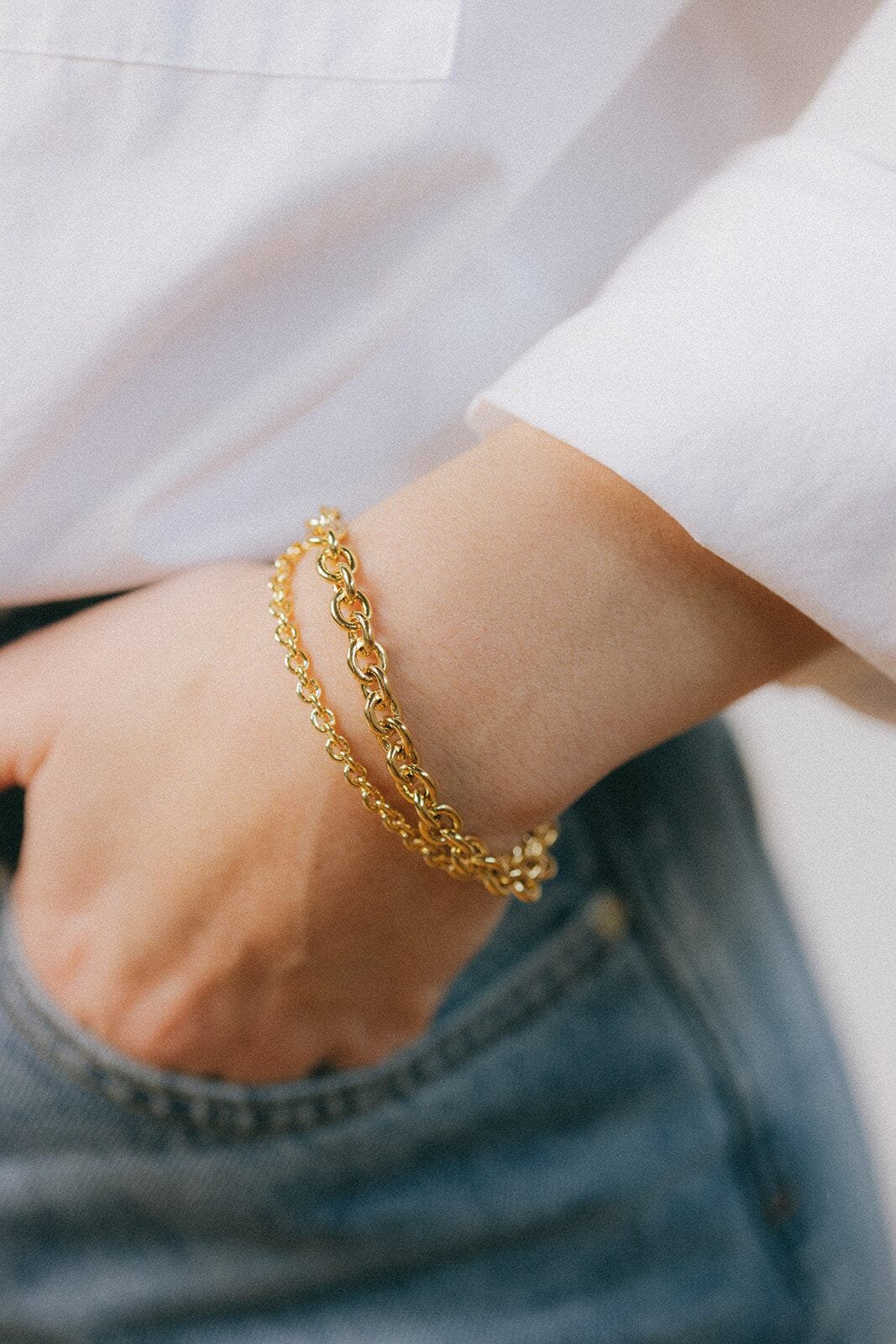 Fine gold bracelet MONSIEUR SIMONE Silver