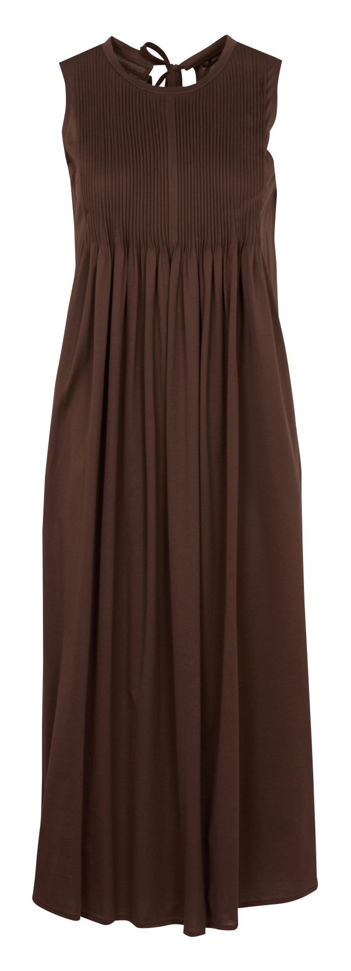 Robe longue ample sans manches unie MAX MARA WEEK END Marron