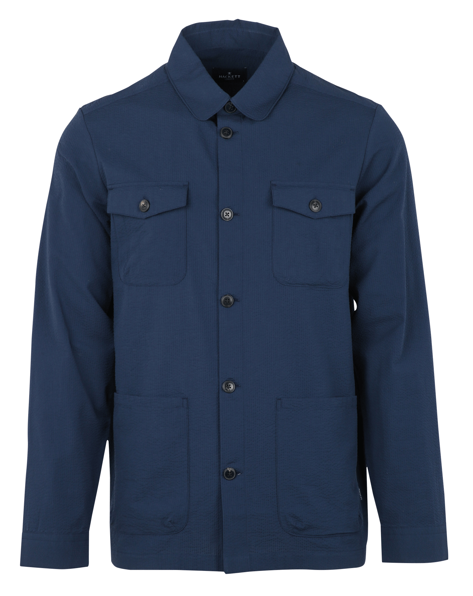 Chemise col classique en coton HACKETT Bleu