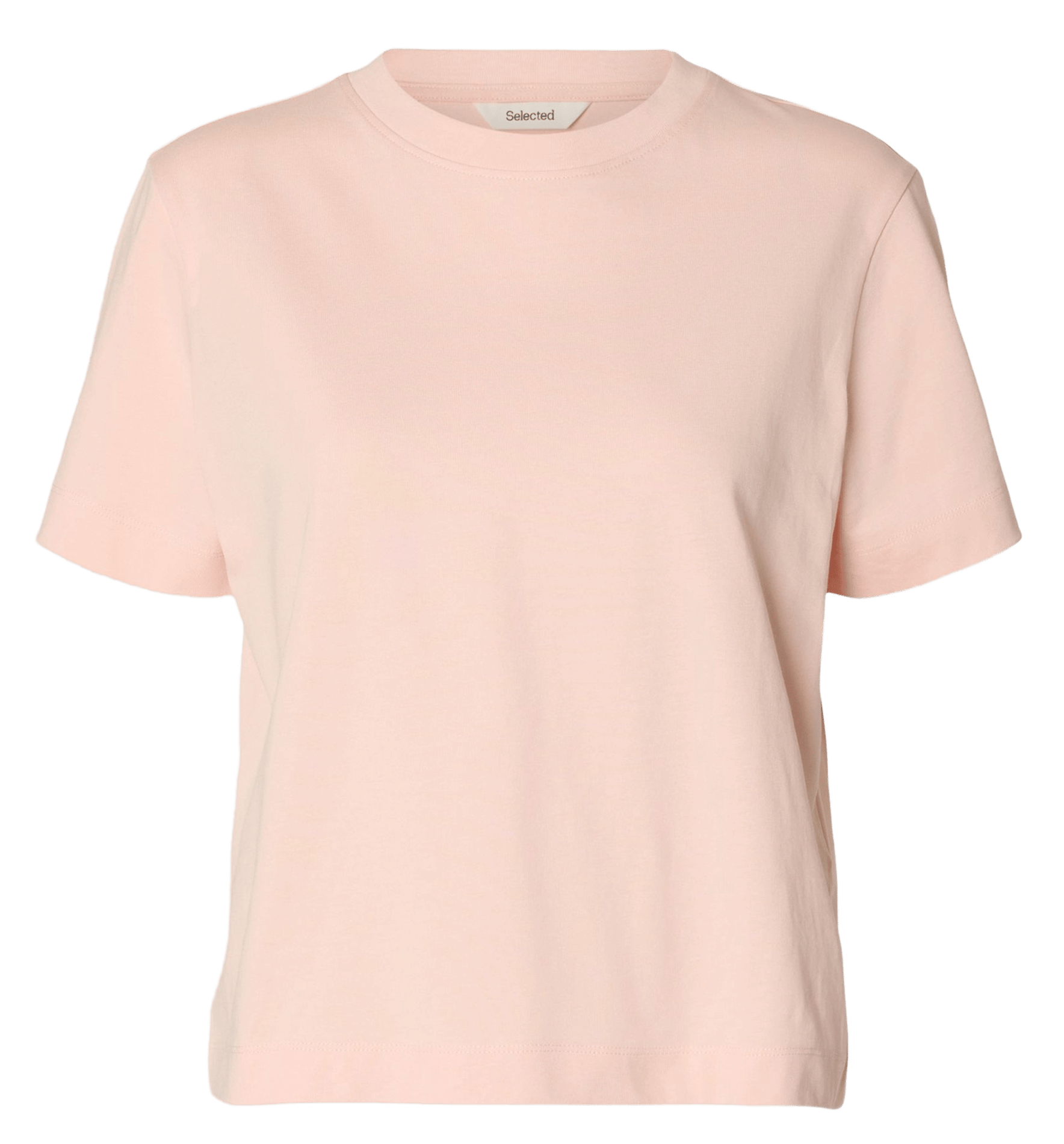 Oversized organic cotton T-shirt SELECTED Pink