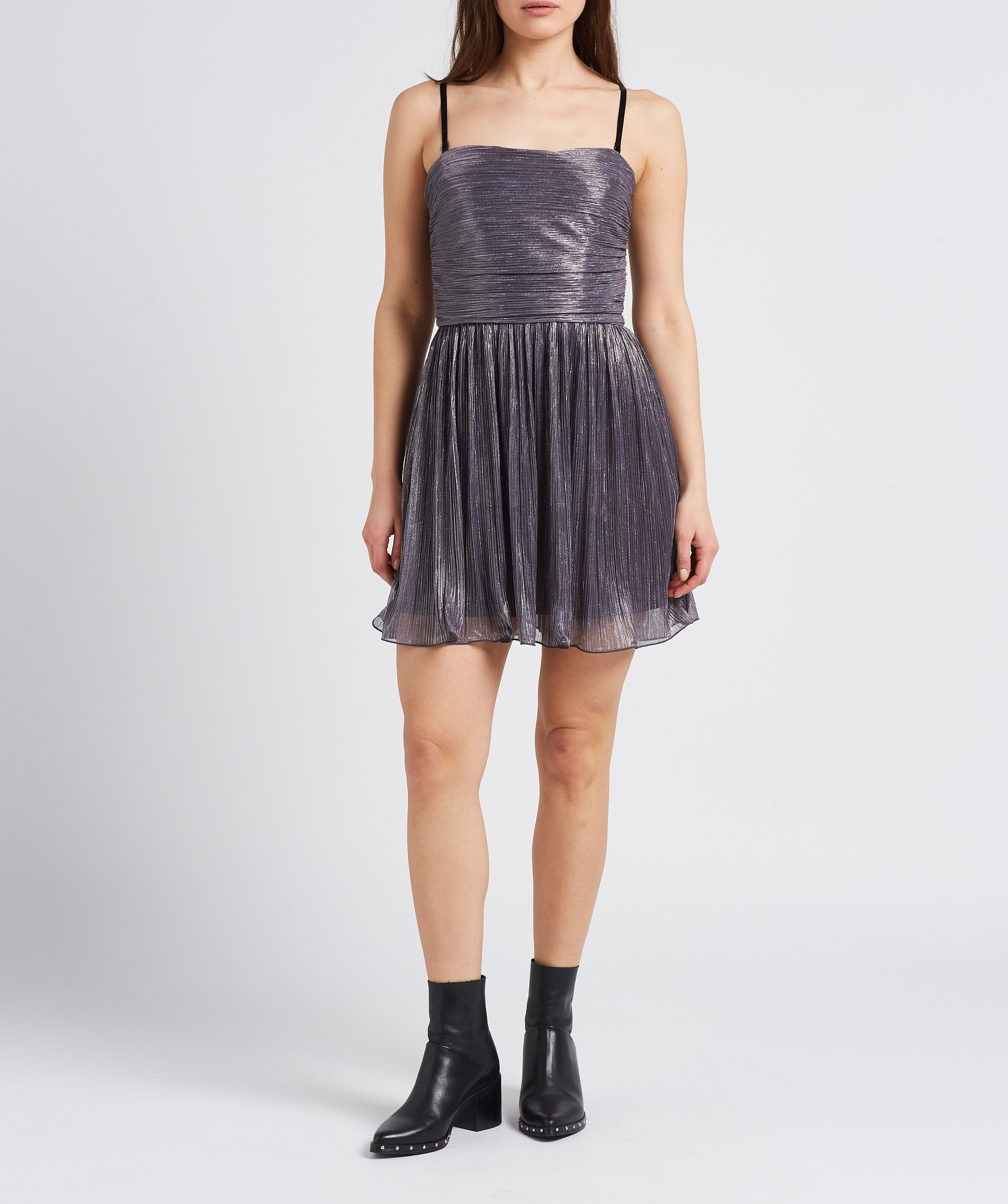 Short sleeveless tulle dress MAX&Co. Grey