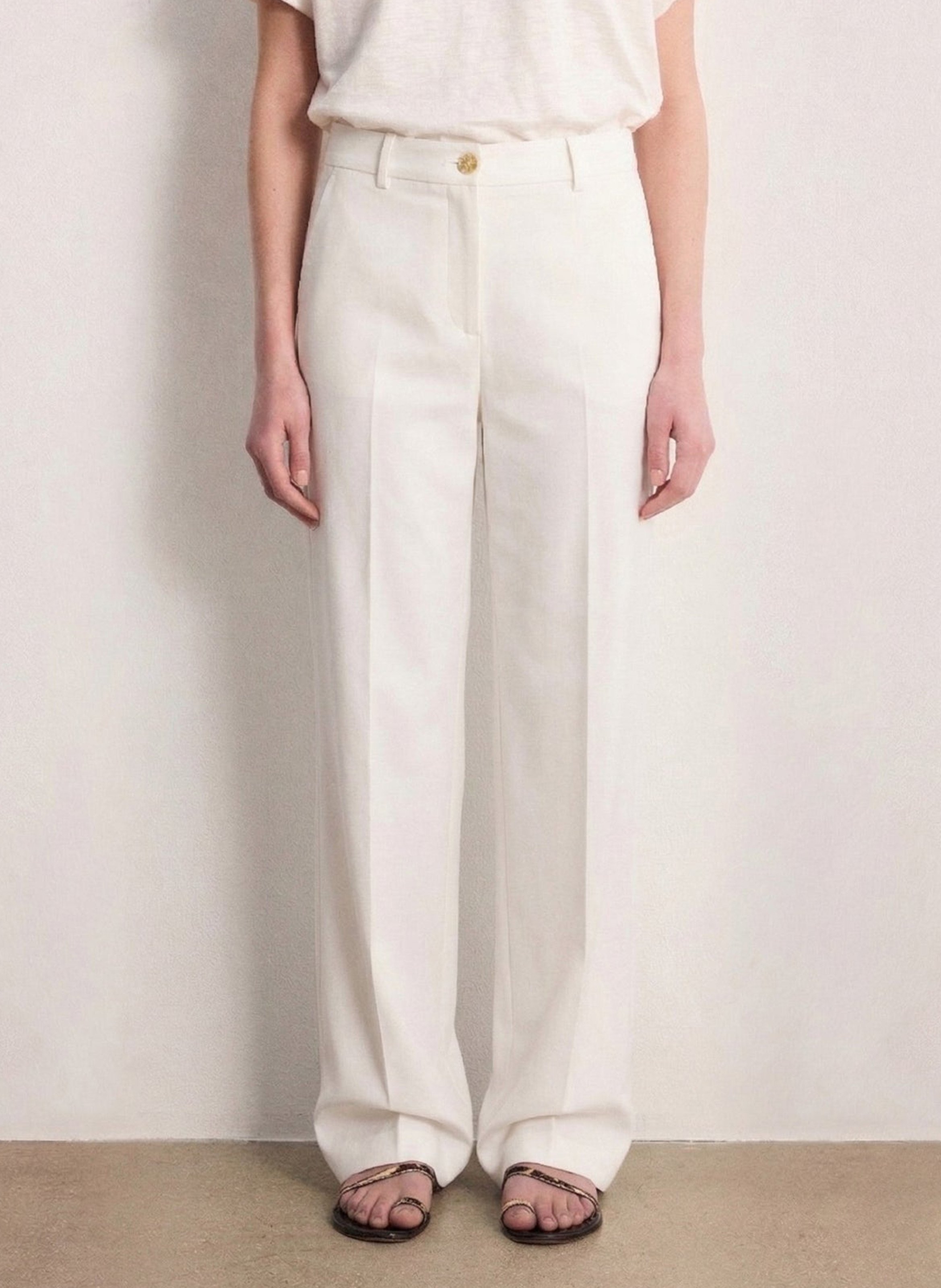Weit geschnittene Jeans PABLO Beige