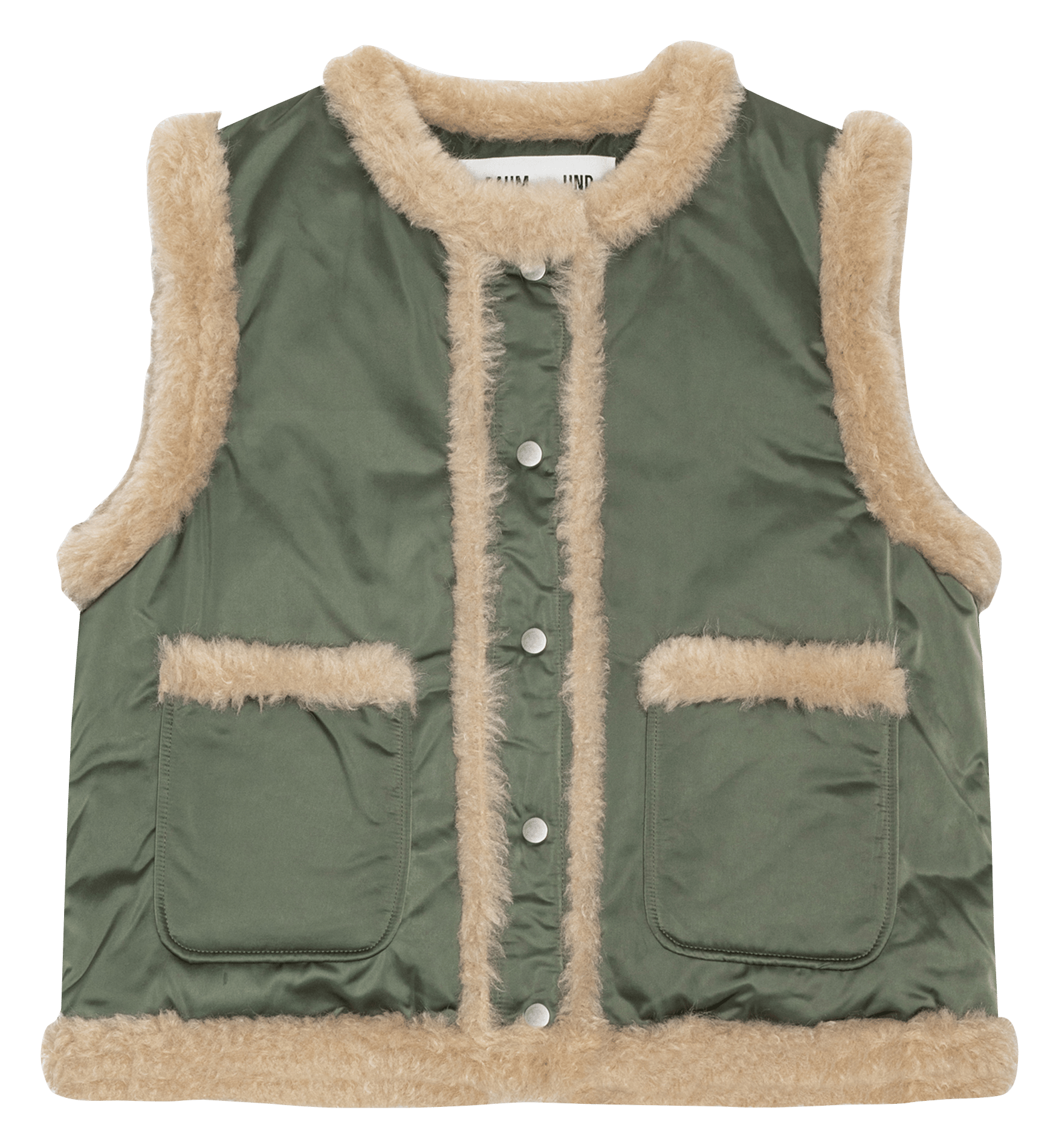 Veste sans manches à bords effet fourrure BAUM UND PFERDGARTEN Vert