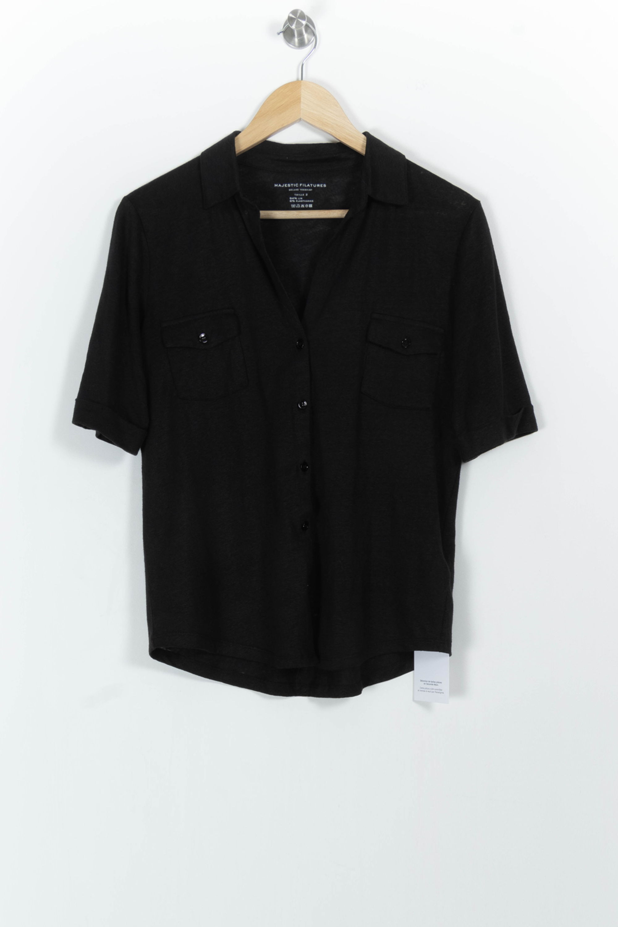 Shirt MAJESTIC FILATURES - SECONDE MAIN Black