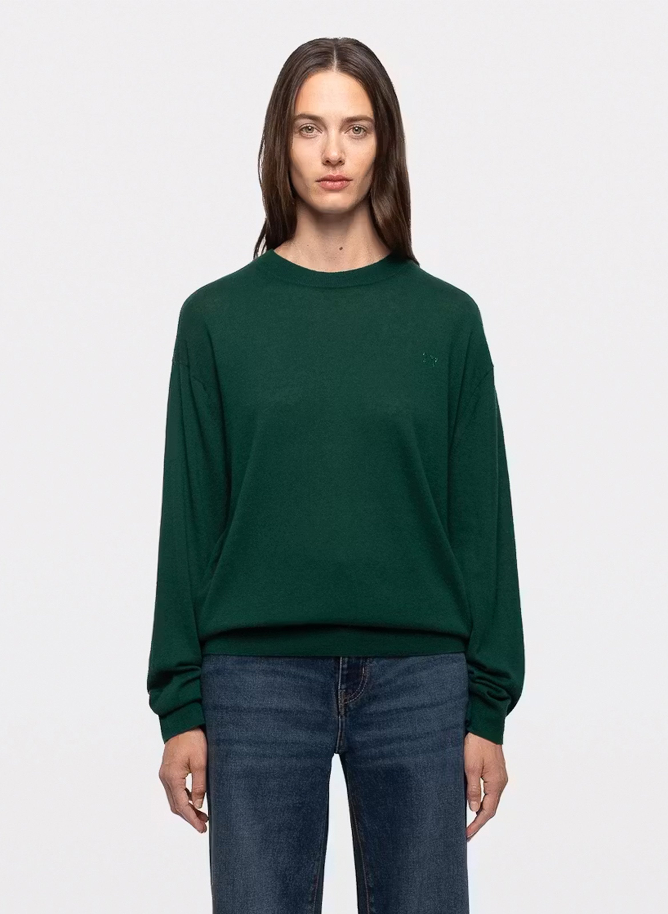 Pull droit uni en cachemire ZADIG&VOLTAIRE Vert