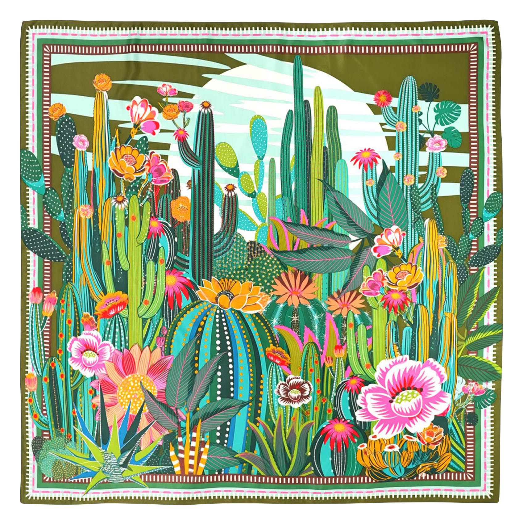 Foulard imprimé WILD Vert