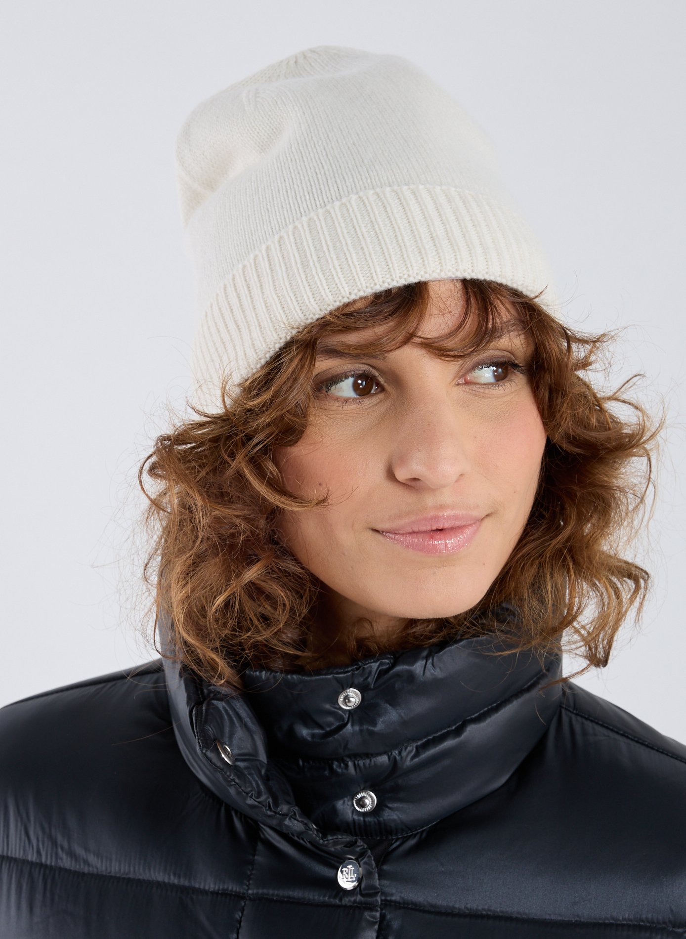 Ribbed-knit cashmere hat AU PRINTEMPS PARIS Beige