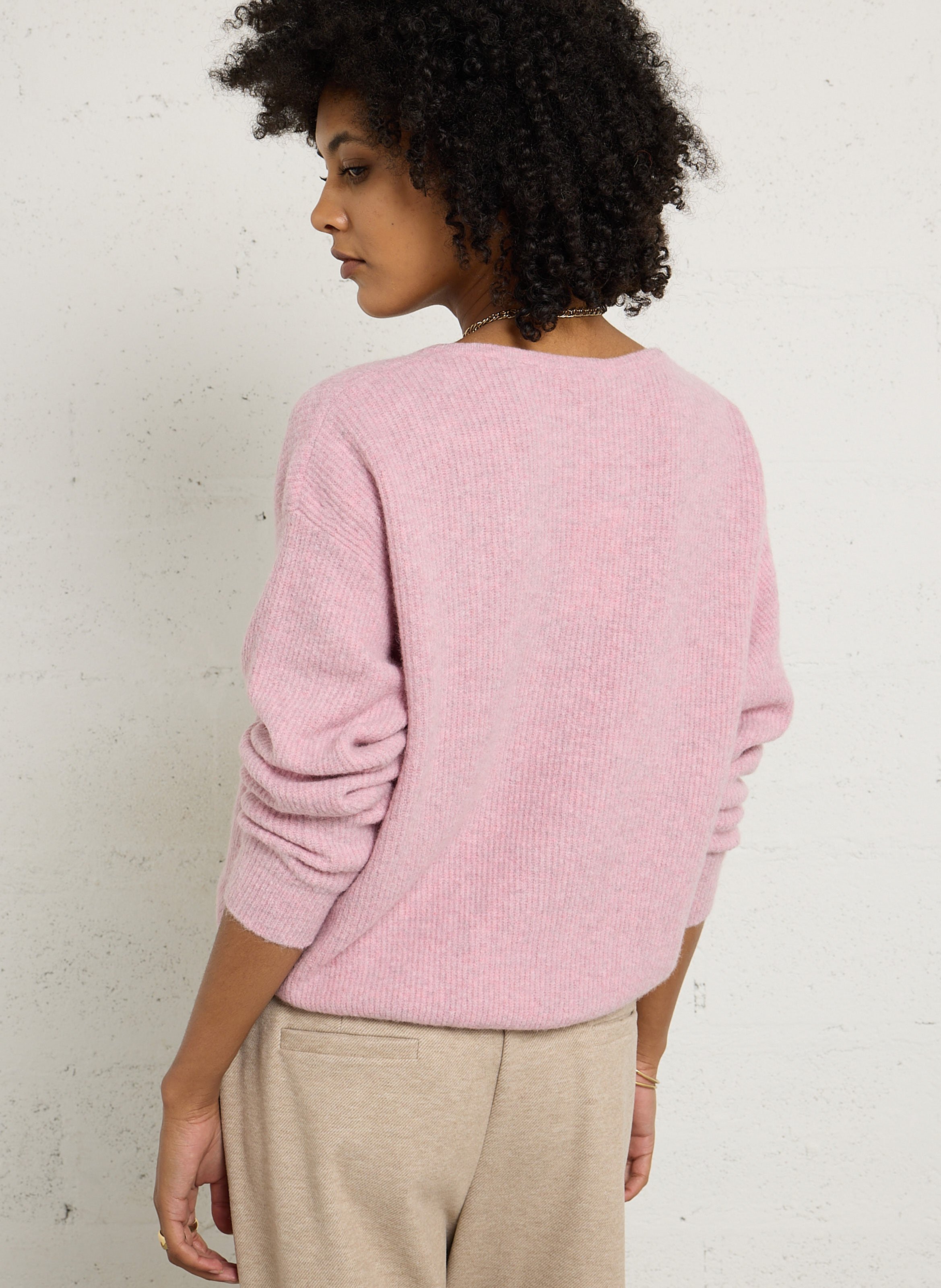 Pull ample col V AMERICAN VINTAGE Rose