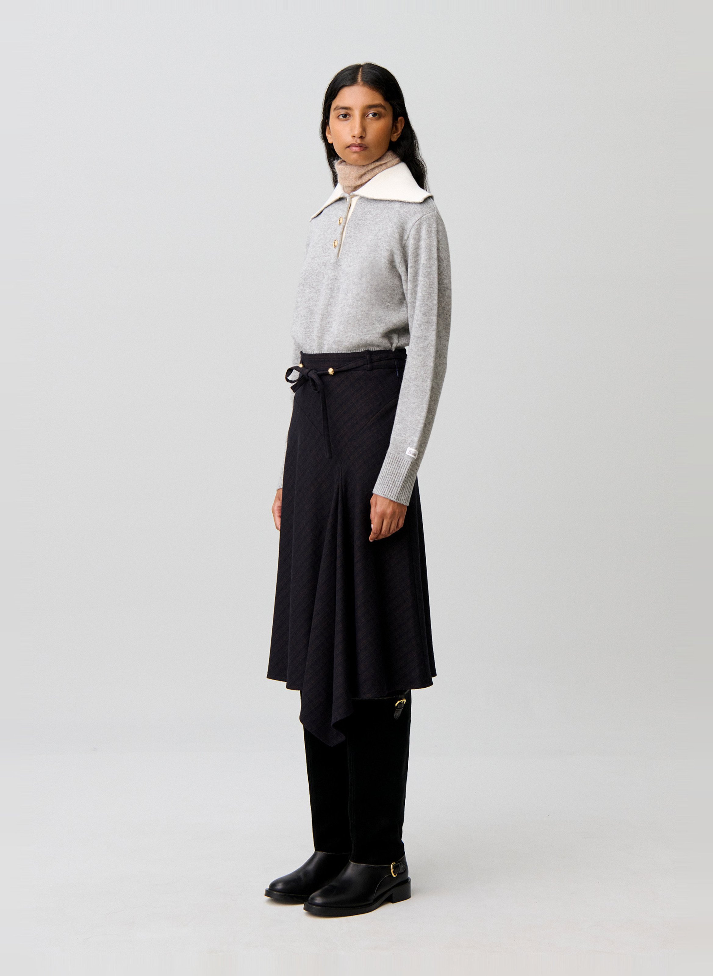 Ausgestellter Midirock mit Print CLAUDIE PIERLOT Mehrfarbig