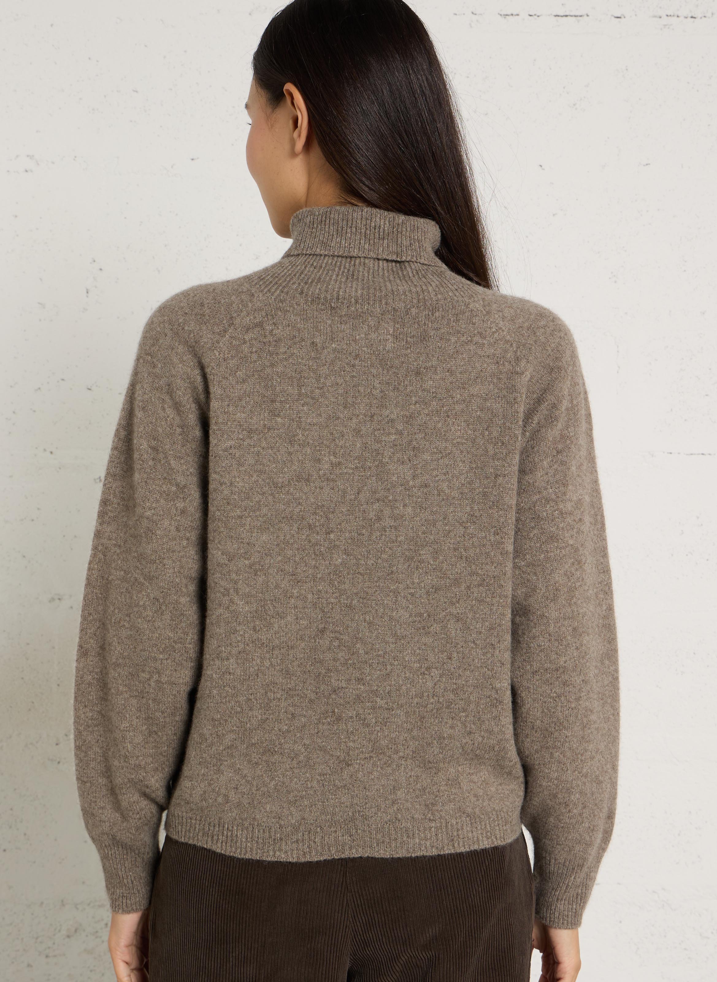Straight wool turtleneck sweater LEON & HARPER Grey