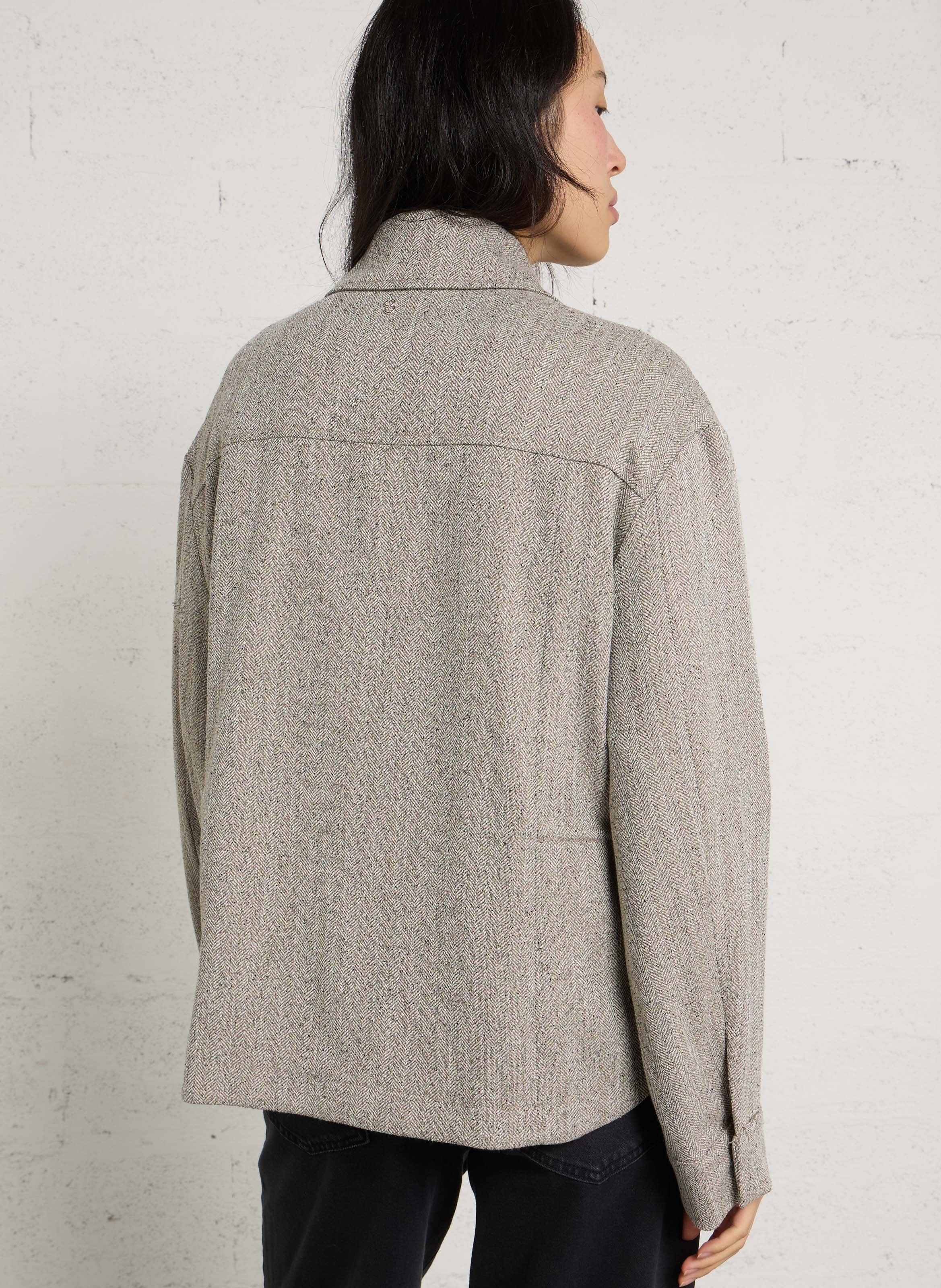 Jacke mit klassischem Kragen PLEASE Braun