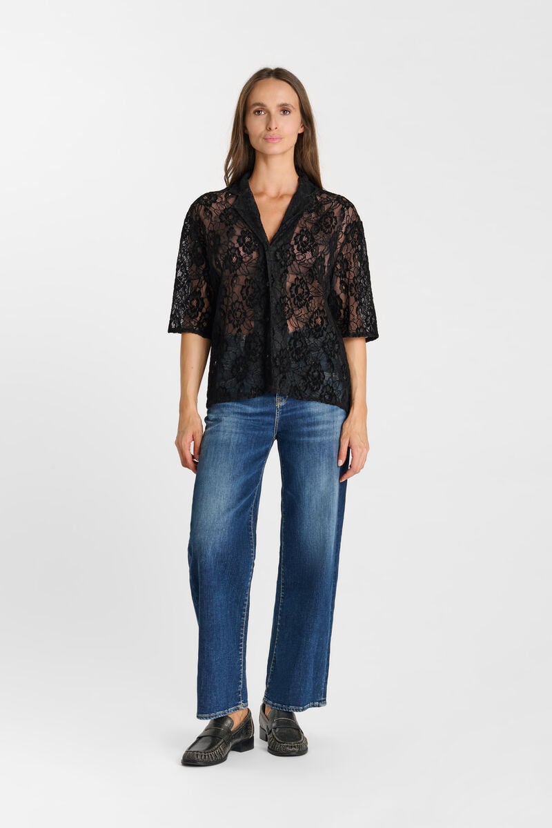 Buttoned shirt LE TEMPS DES CERISES Black