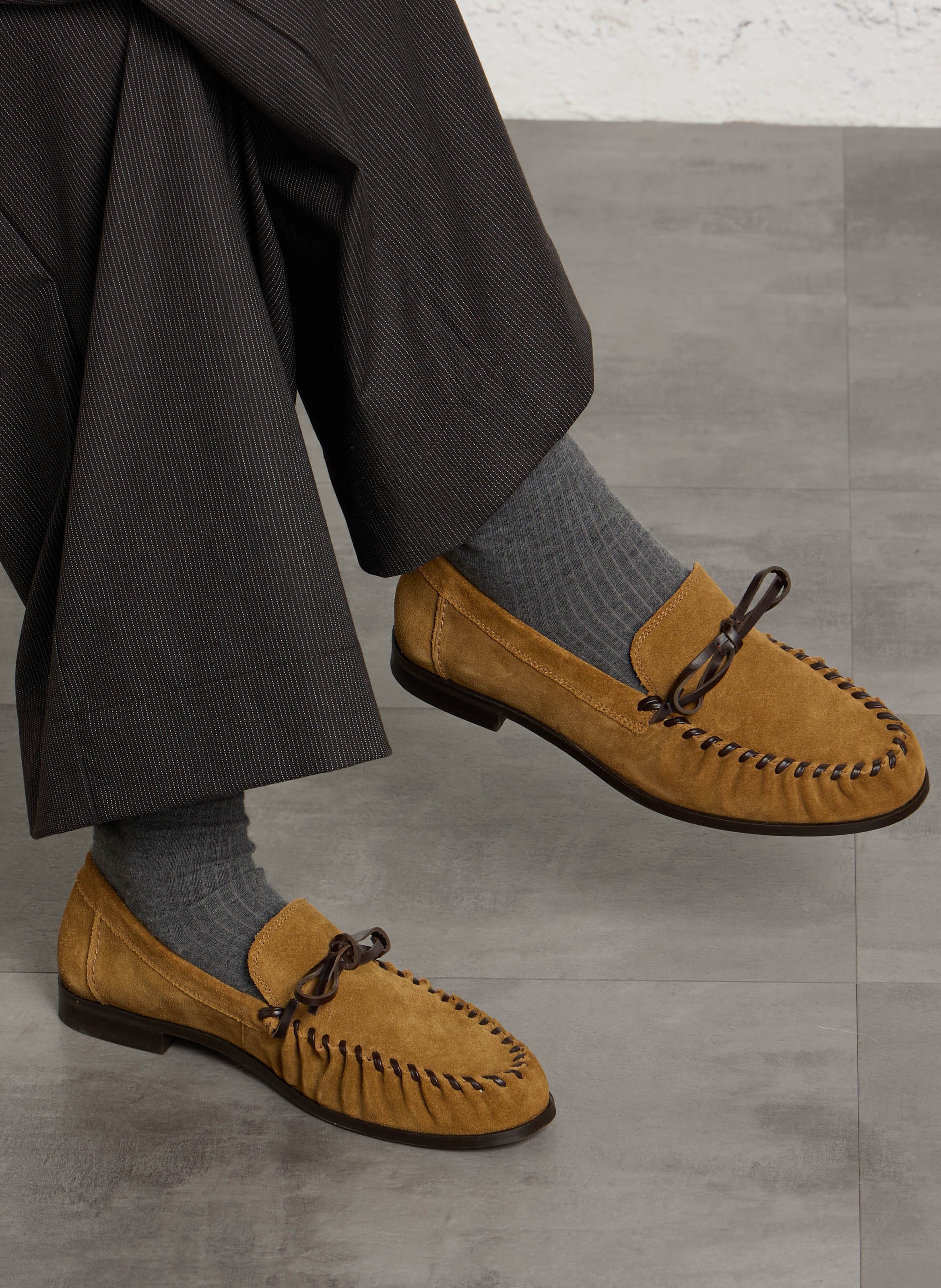 Mocassins en cuir BOCAGE Beige