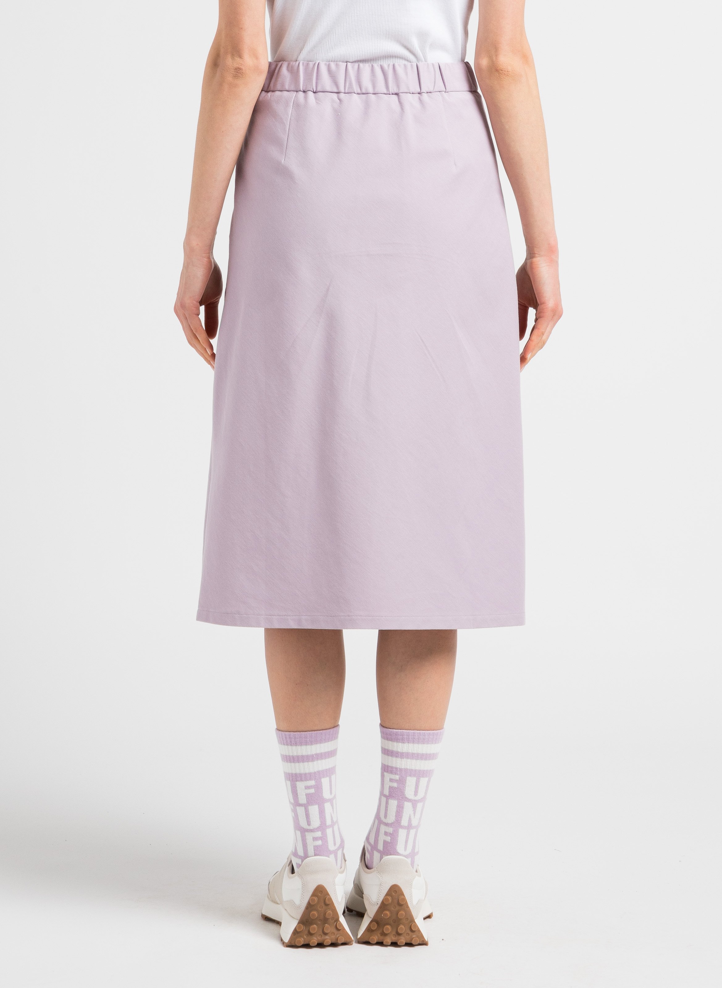 Jupe midi en coton stretch MAX MARA LEISURE Violet