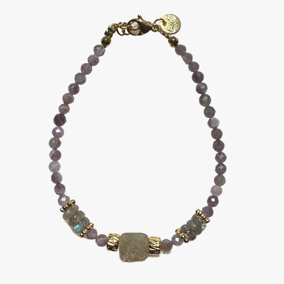 Amethyst bracelet GINANDGER Blue