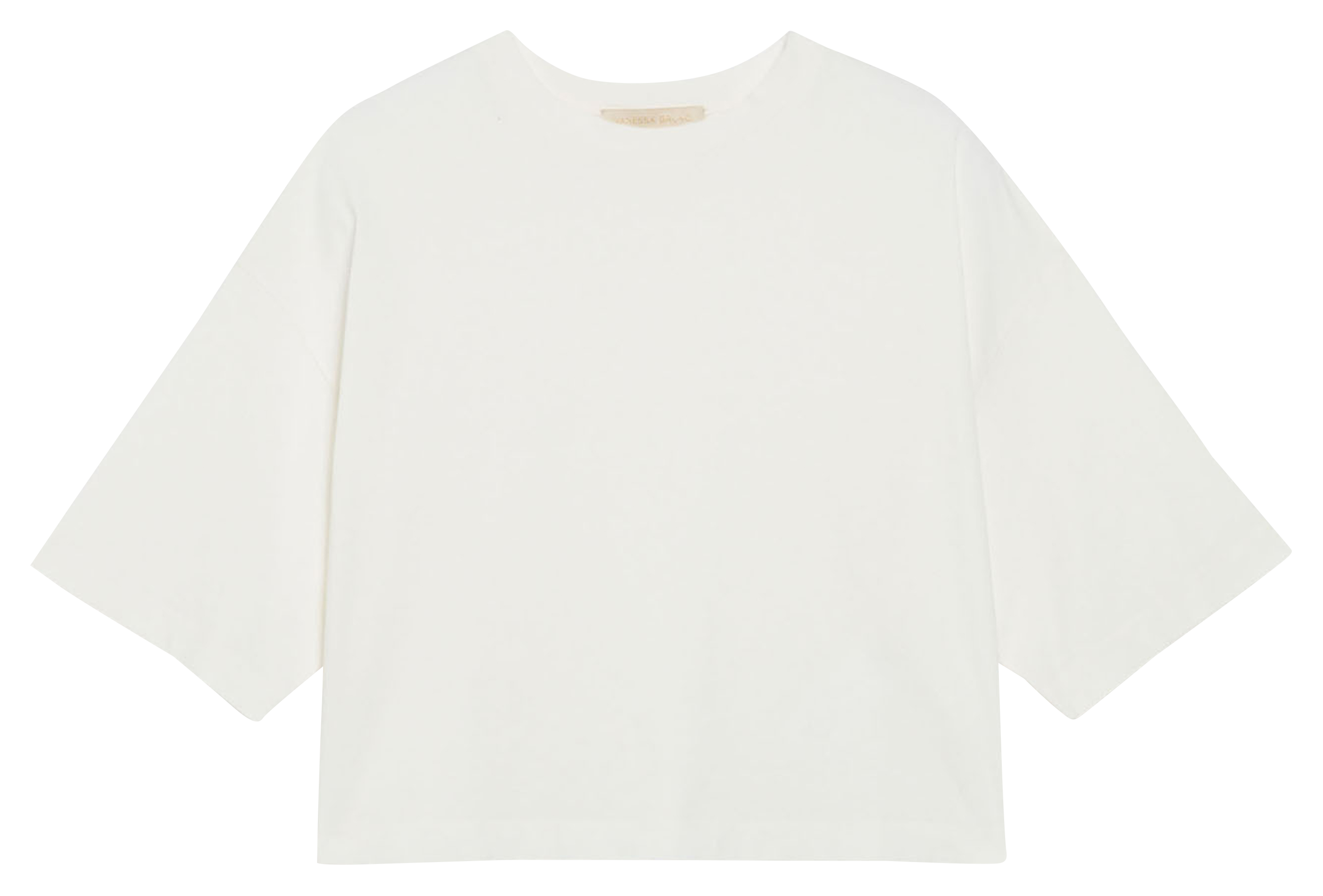 Tee-shirt court en coton bio VANESSA BRUNO Beige