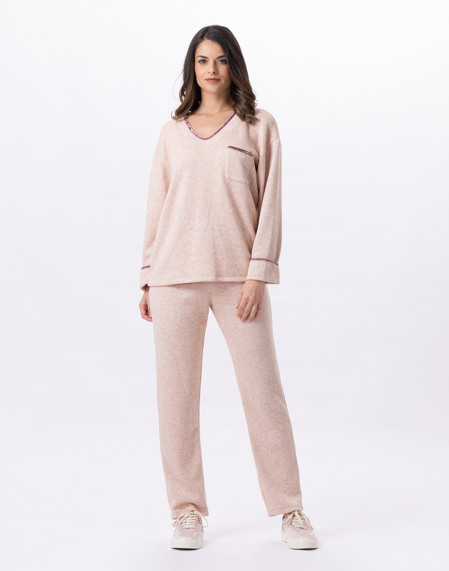 Knitted jogging pants LE CHAT Beige